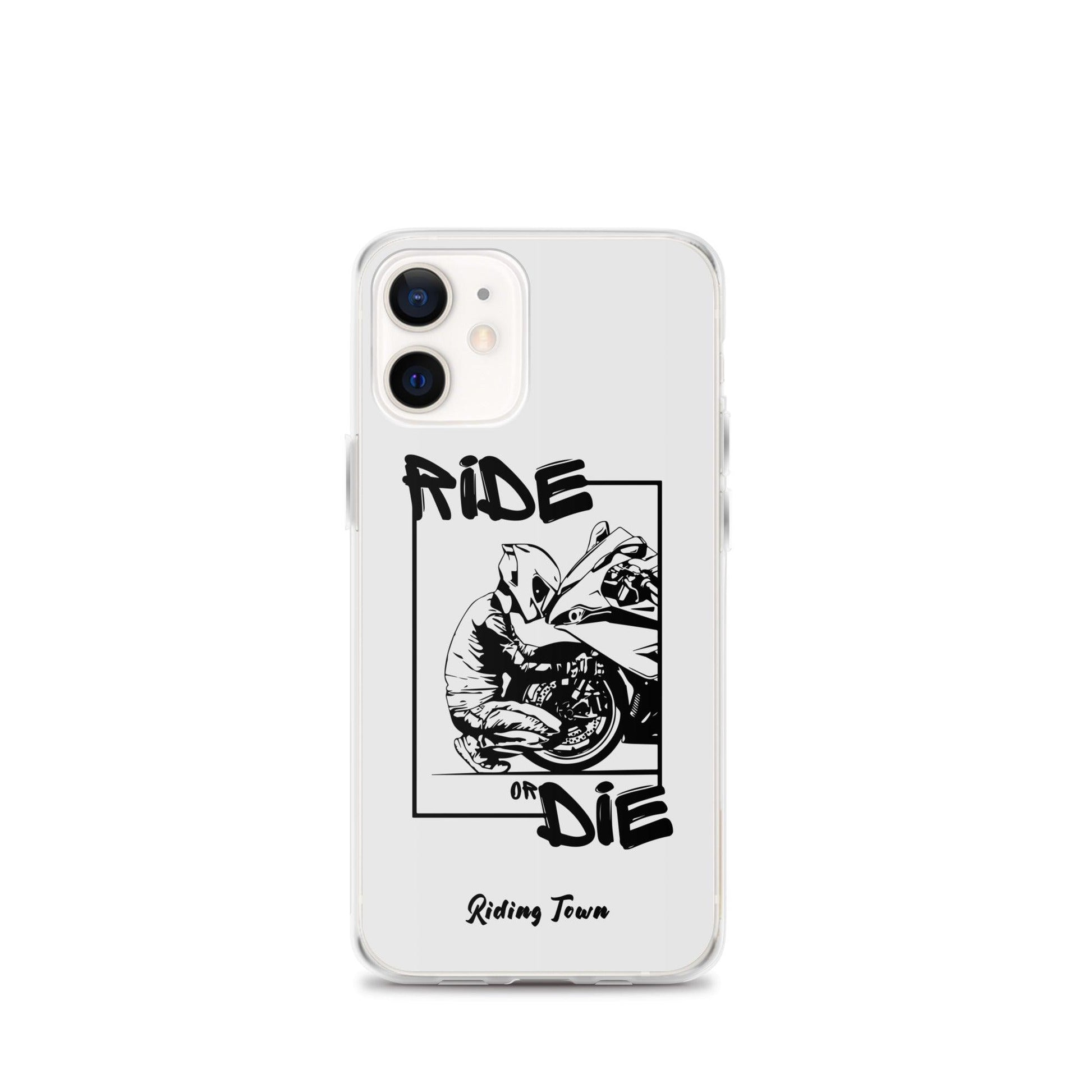 Coque iPhone® - BIKERBOY - Blanche - Riding Town