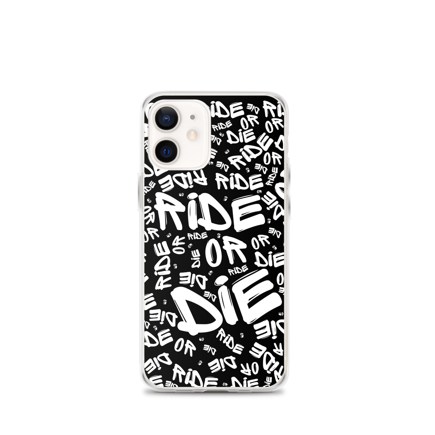 Coque iPhone® - RIDE OR DIE - Noire - Riding Town