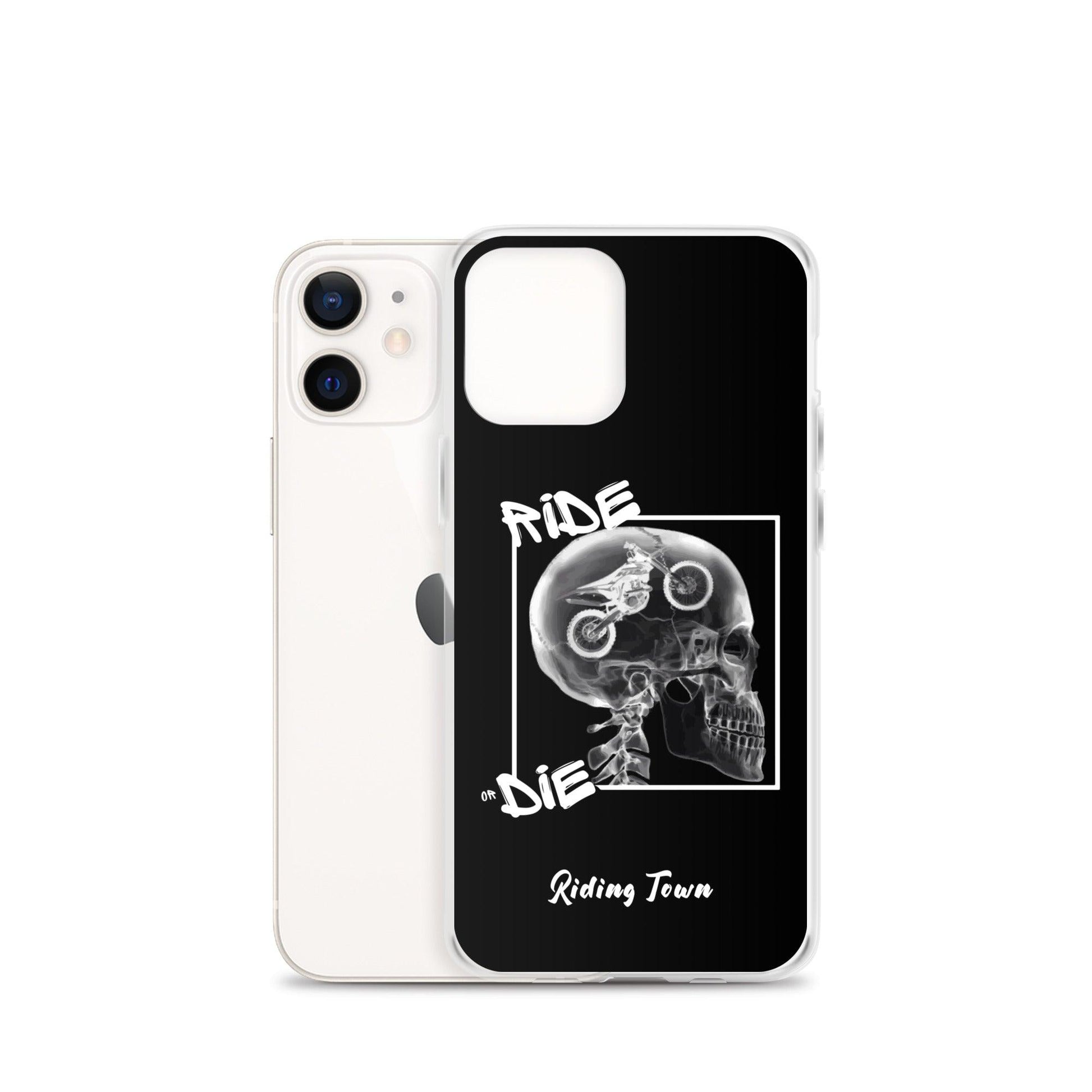 Coque iPhone® - RADIO - Noire - Riding Town