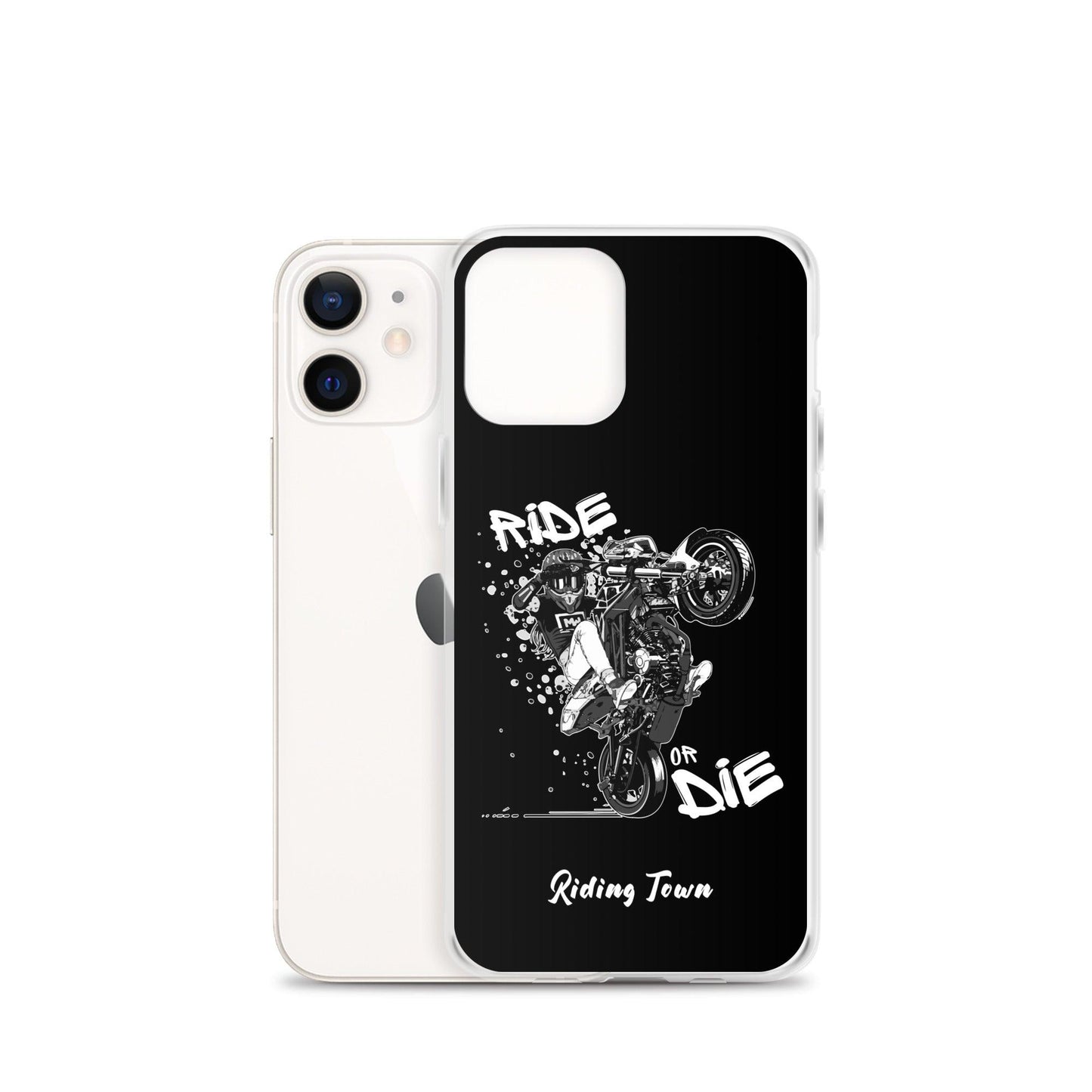 Coque iPhone® - SUPERMOTGIRL - Noire - Riding Town