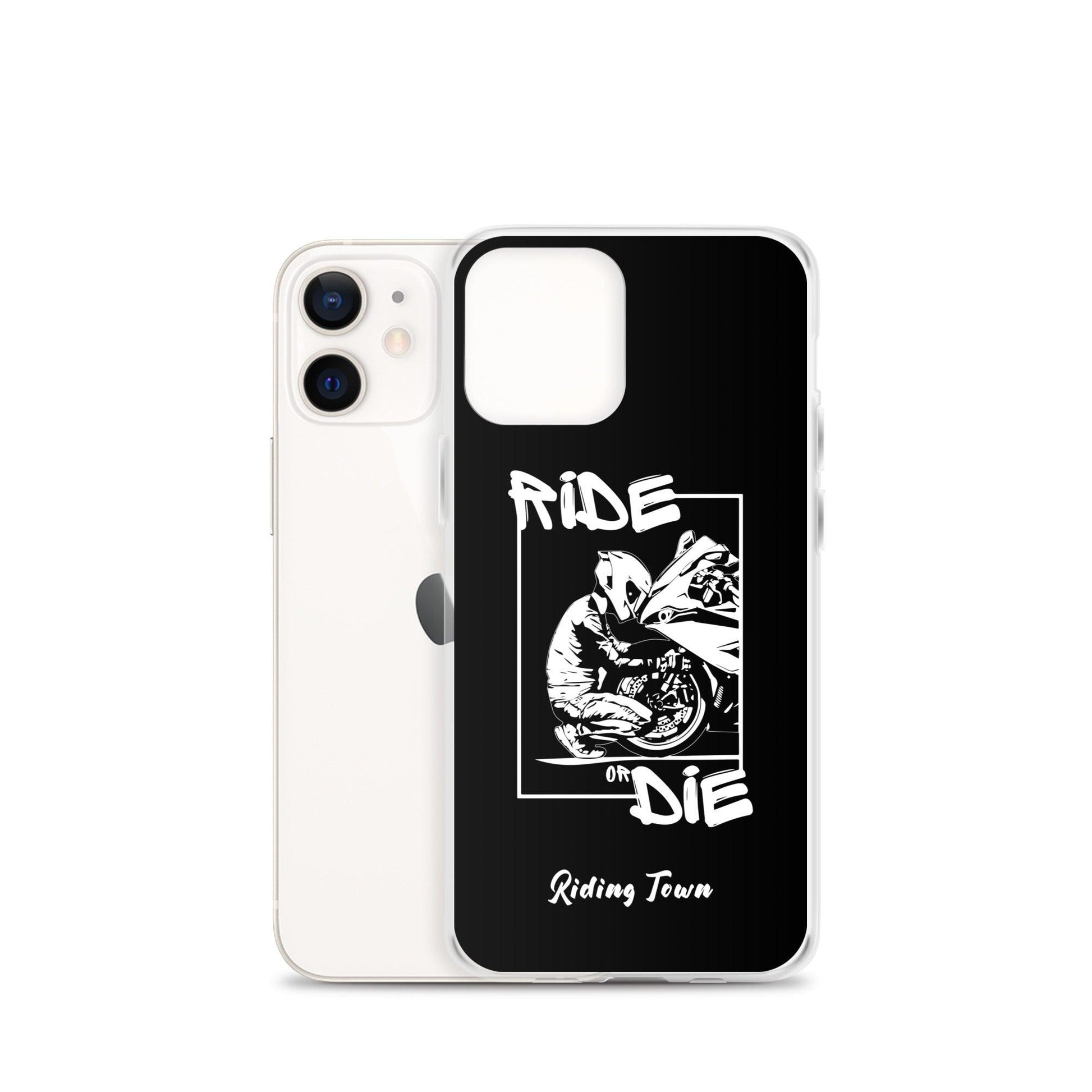 Coque iPhone® - BIKERBOY - Noire - Riding Town