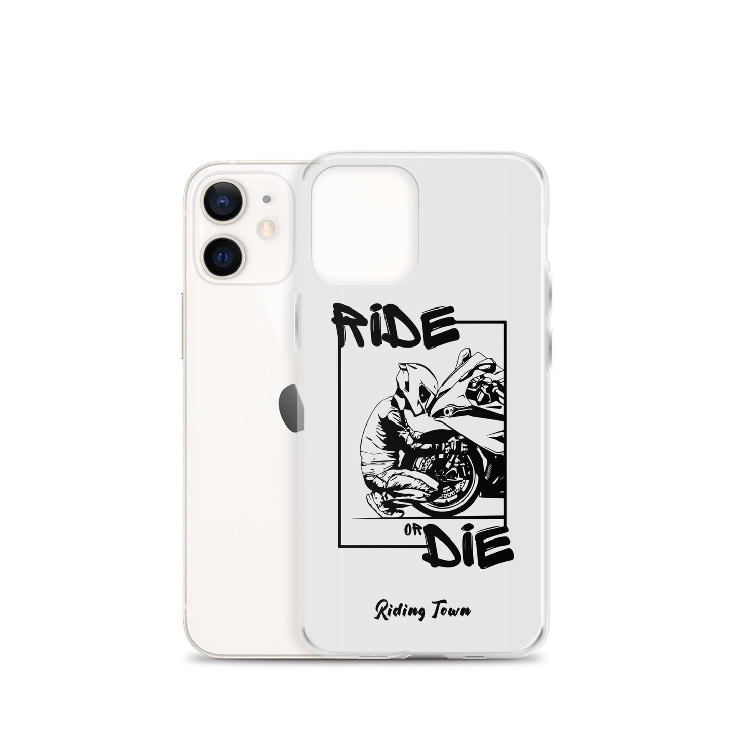 Coque iPhone® - BIKERBOY - Blanche - Riding Town