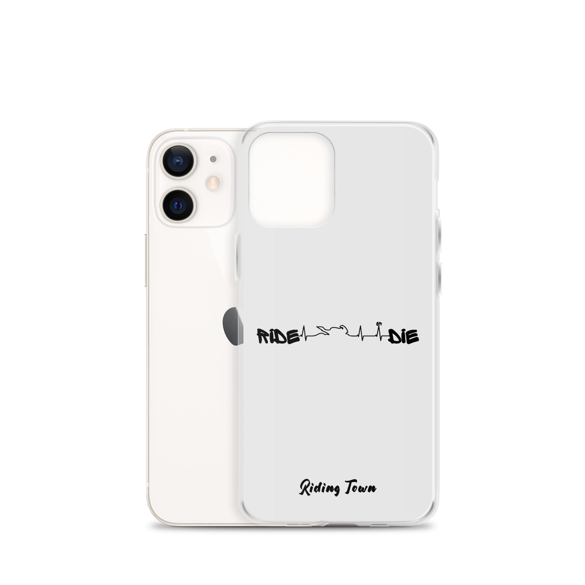 Coque iPhone® - HEARTBEAT - Blanche - Riding Town