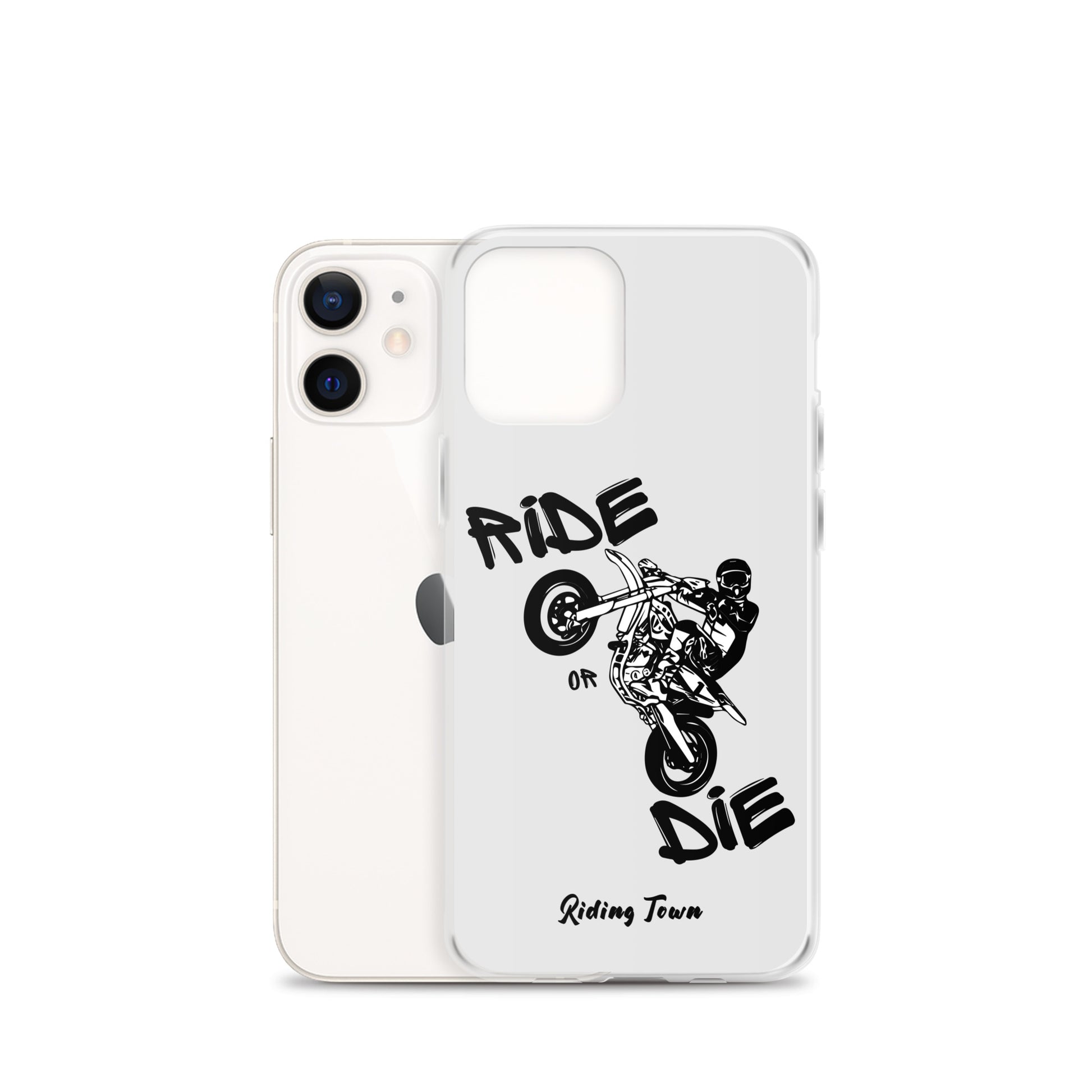 Coque pour iPhone® - SUPERMOTBOY - Blanche - Riding Town