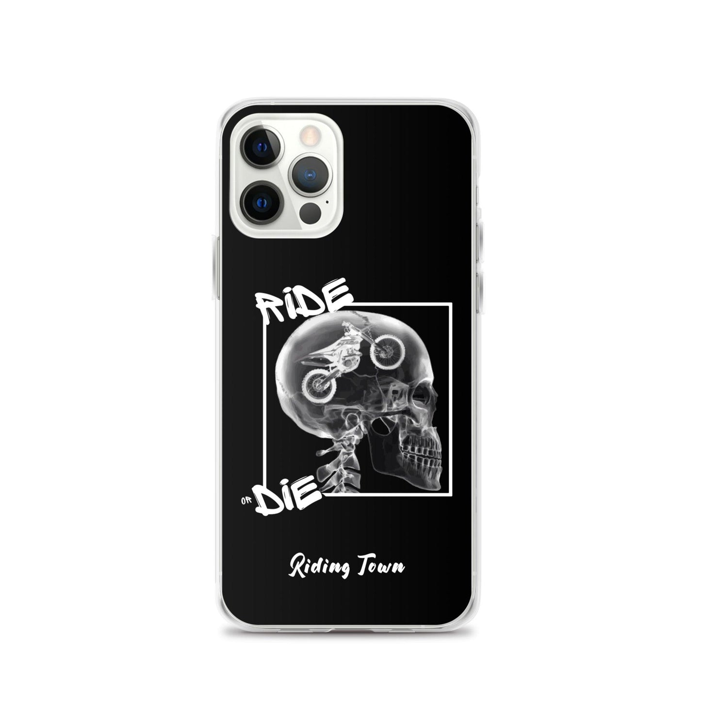 Coque iPhone® - RADIO - Noire - Riding Town