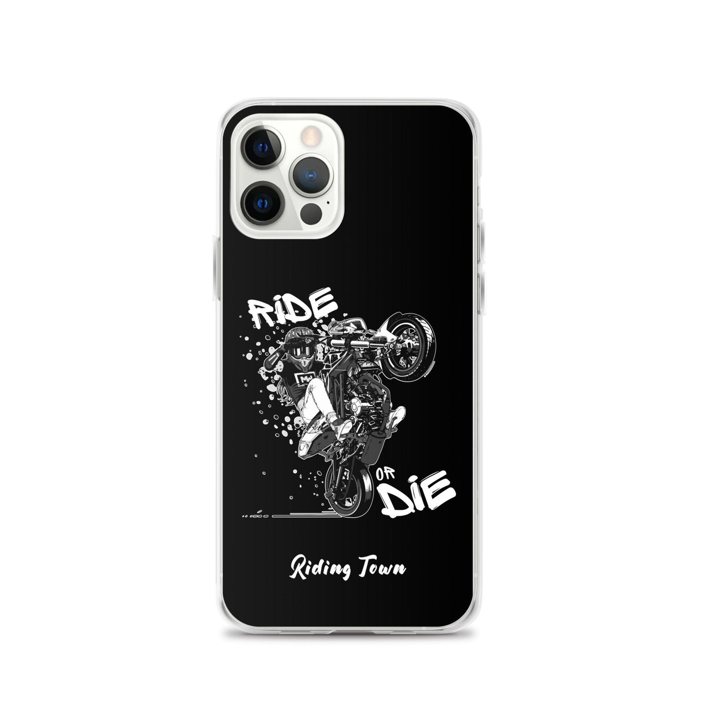 Coque iPhone® - SUPERMOTGIRL - Noire - Riding Town