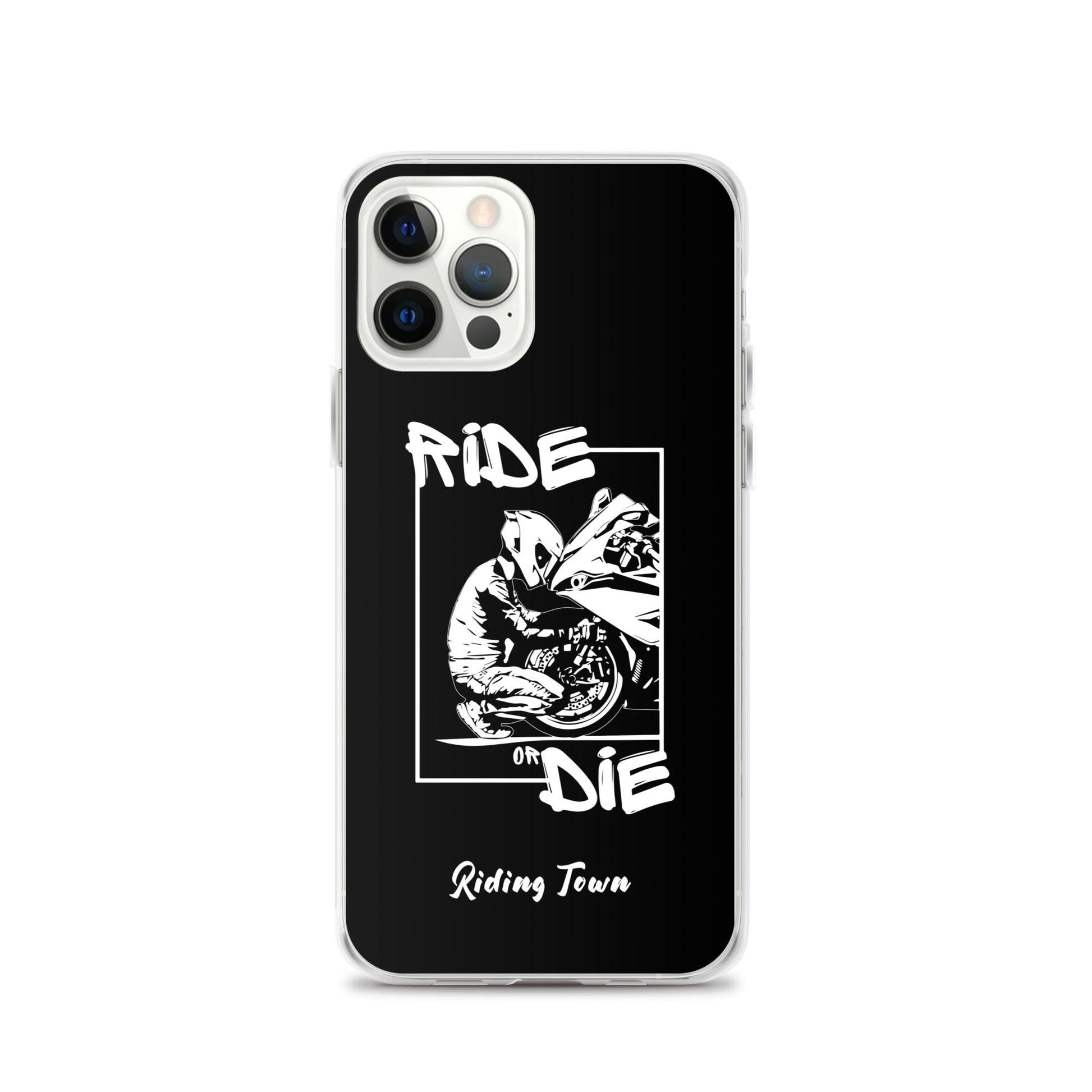 Coque iPhone® - BIKERBOY - Noire - Riding Town