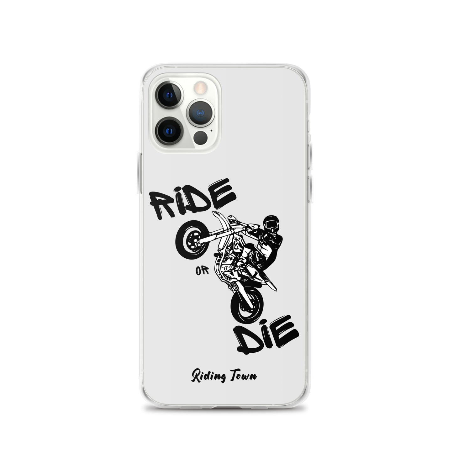 Coque pour iPhone® - SUPERMOTBOY - Blanche - Riding Town