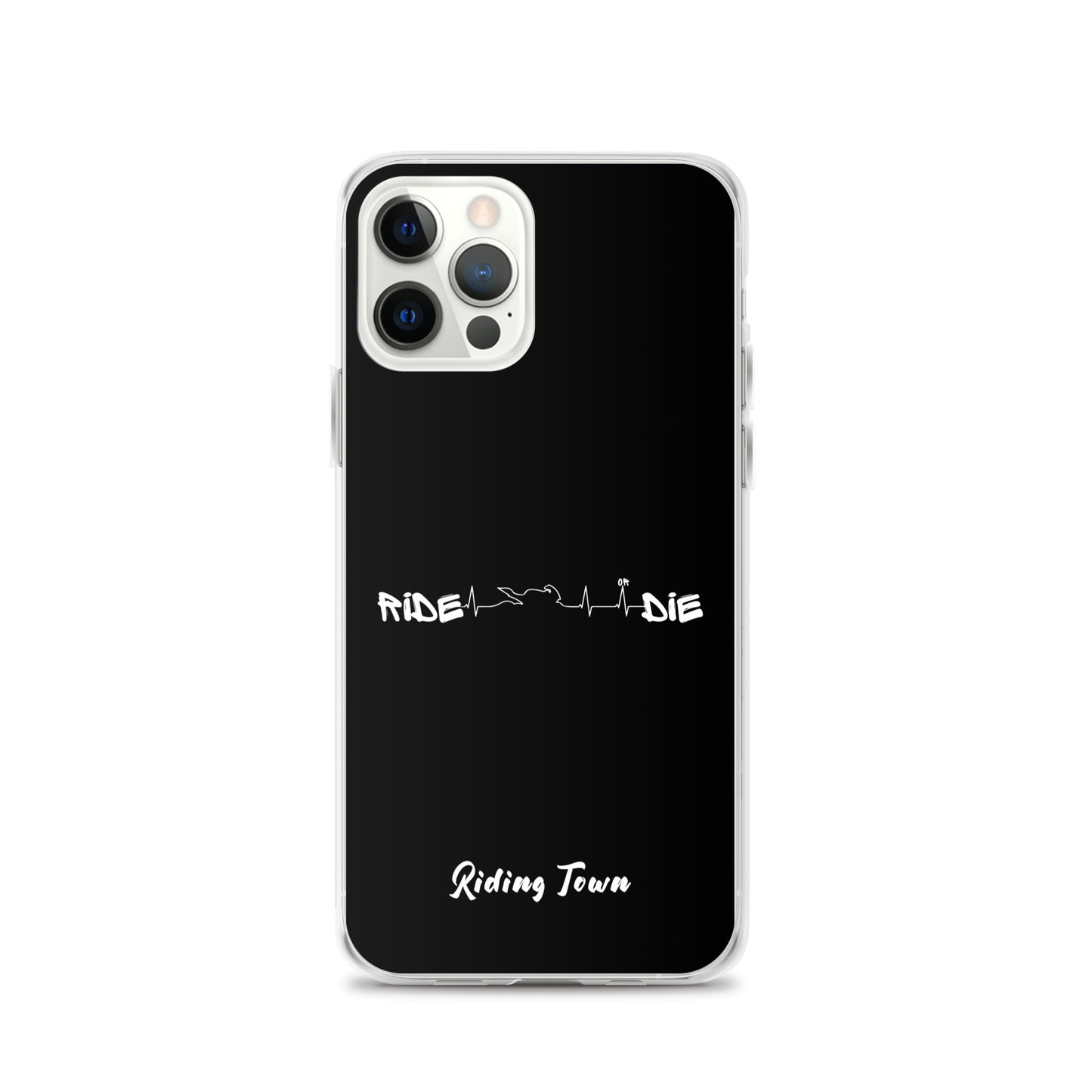 Coque iPhone® - HEARTBEAT - Noire - Riding Town