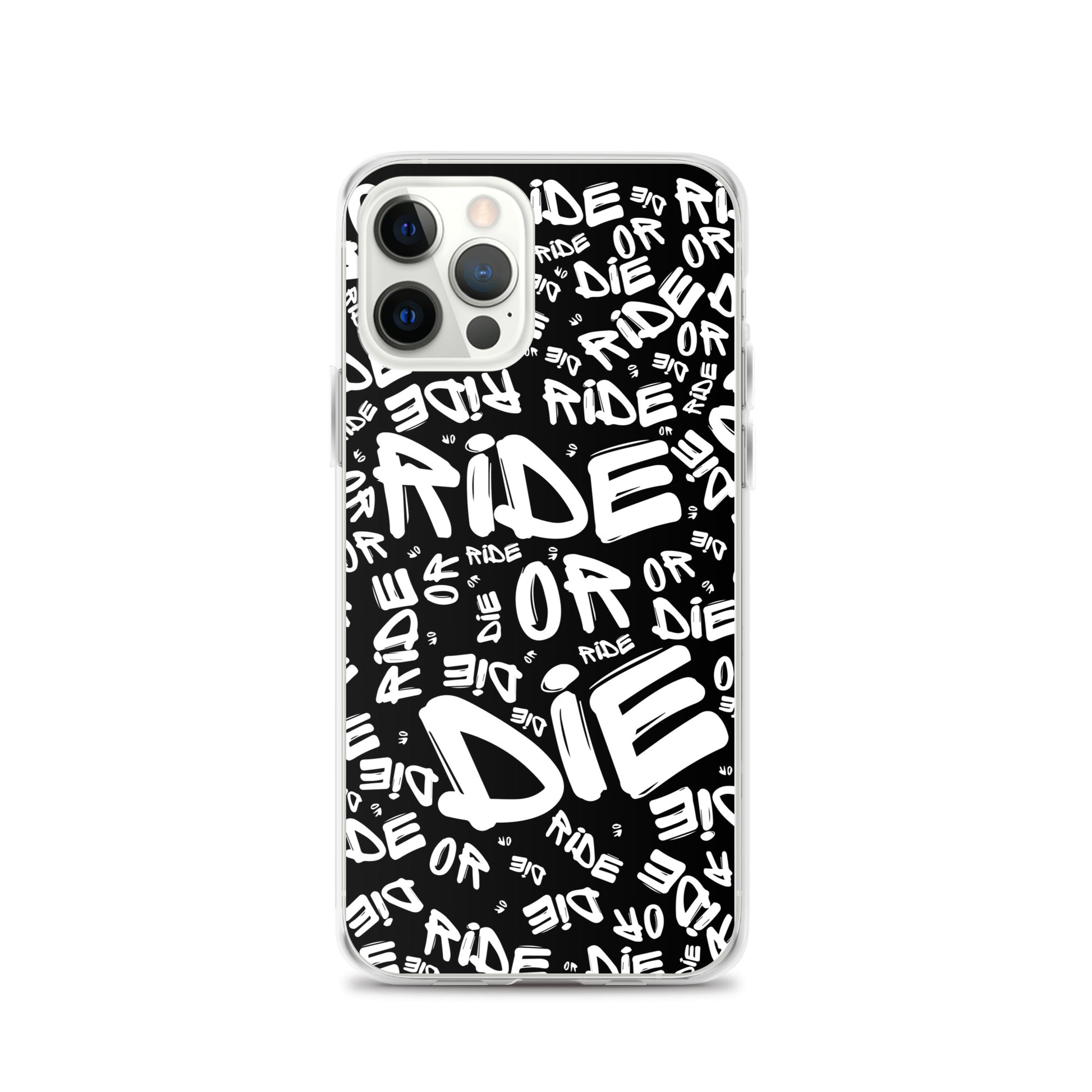 Coque iPhone® - RIDE OR DIE - Noire - Riding Town