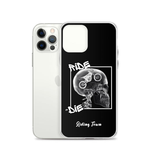 Coque iPhone® - RADIO - Noire - Riding Town