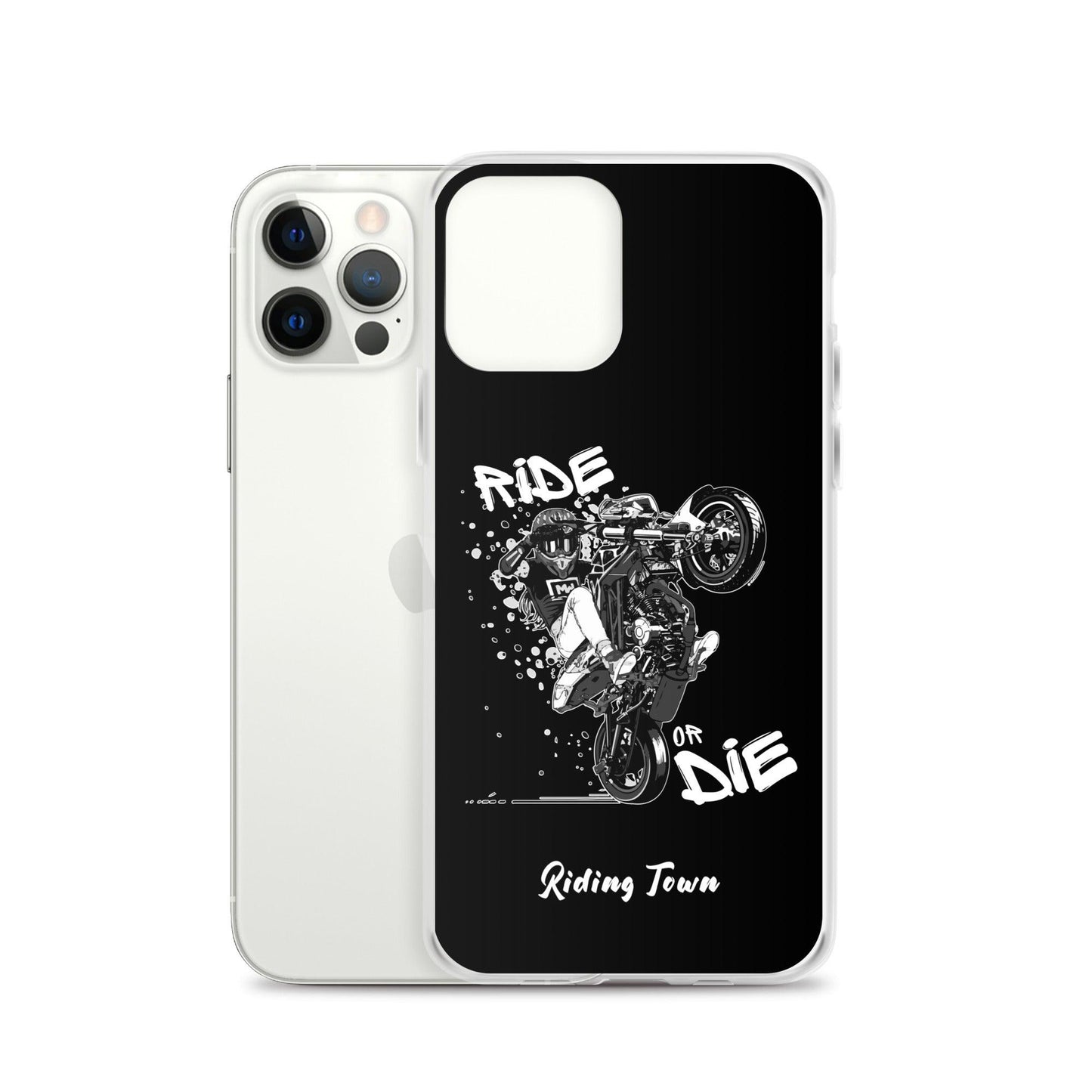 Coque iPhone® - SUPERMOTGIRL - Noire - Riding Town