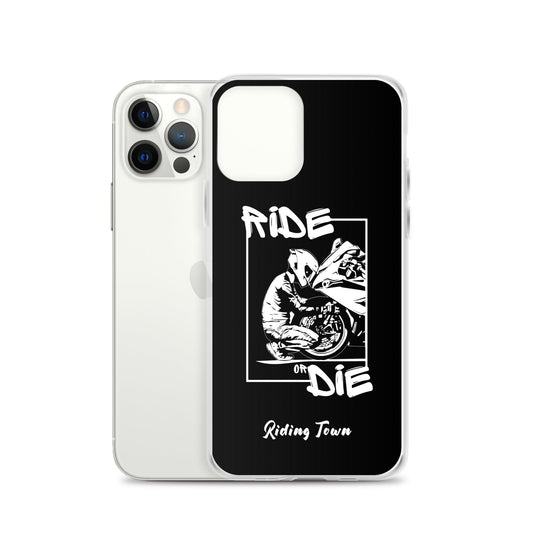 Coque iPhone® - BIKERBOY - Noire - Riding Town