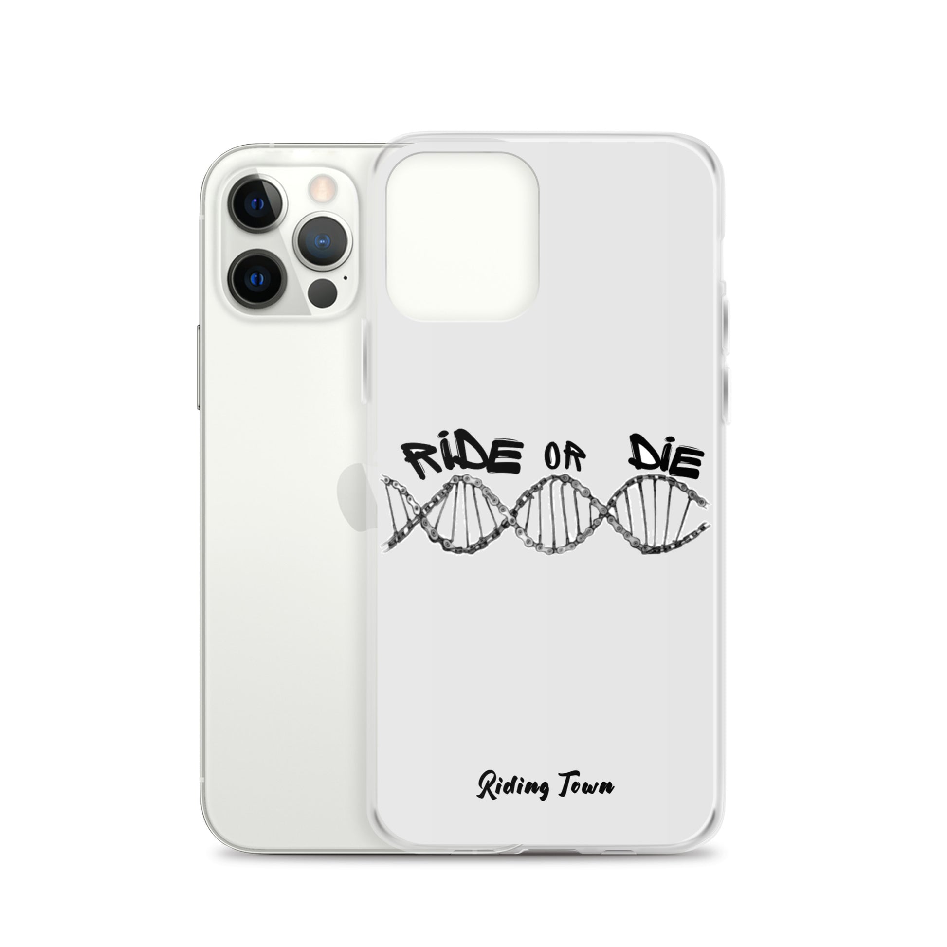 Coque iPhone® - ADN - Blanche - Riding Town