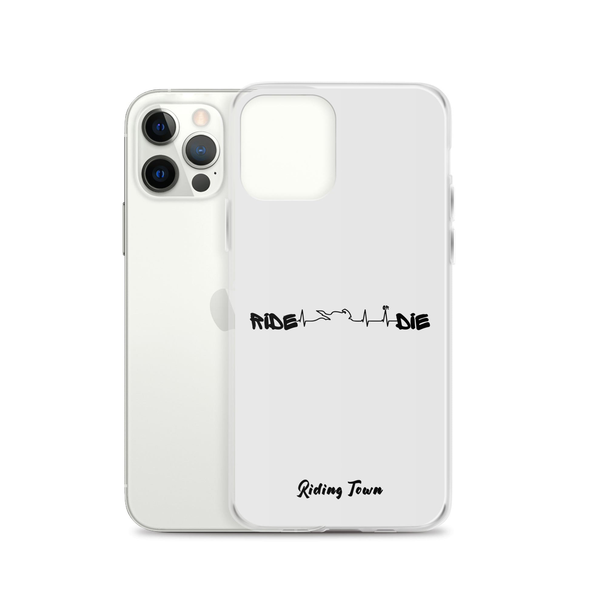 Coque iPhone® - HEARTBEAT - Blanche - Riding Town