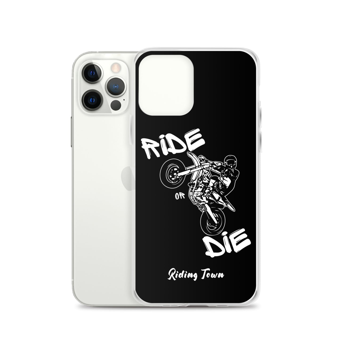 Coque pour iPhone® - SUPERMOTBOY - Noire - Riding Town