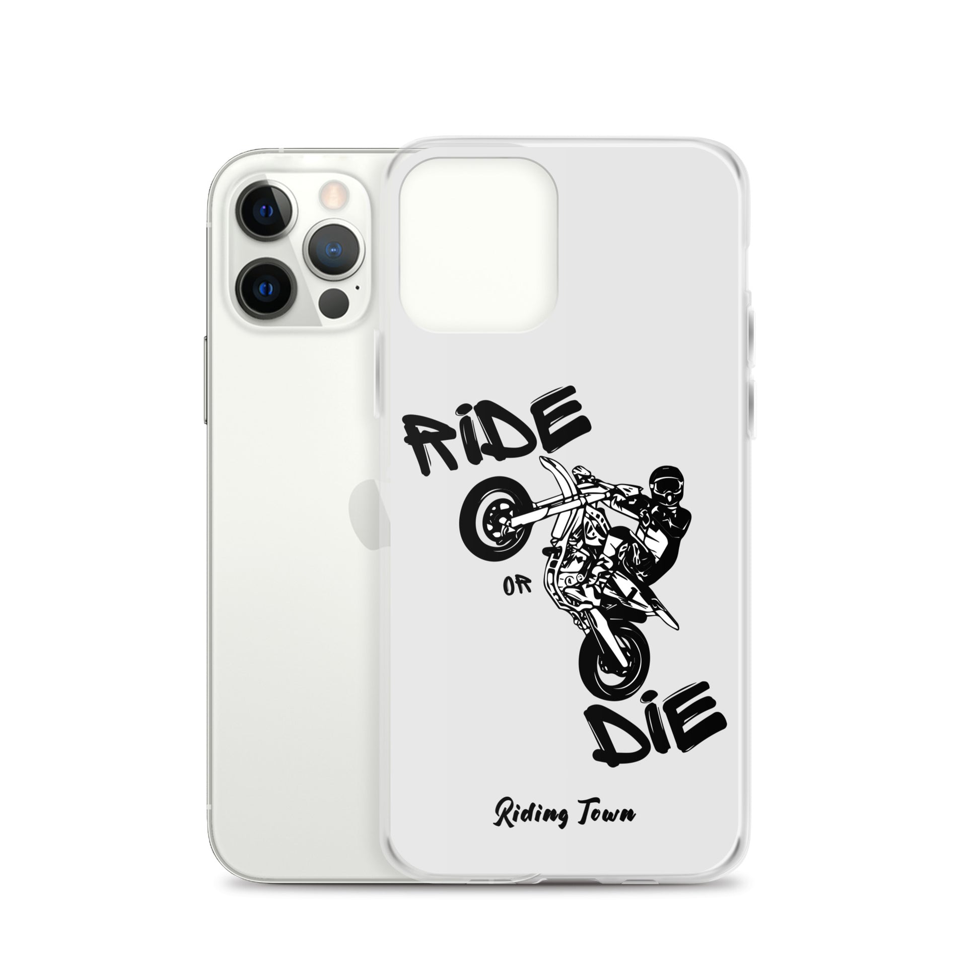 Coque pour iPhone® - SUPERMOTBOY - Blanche - Riding Town