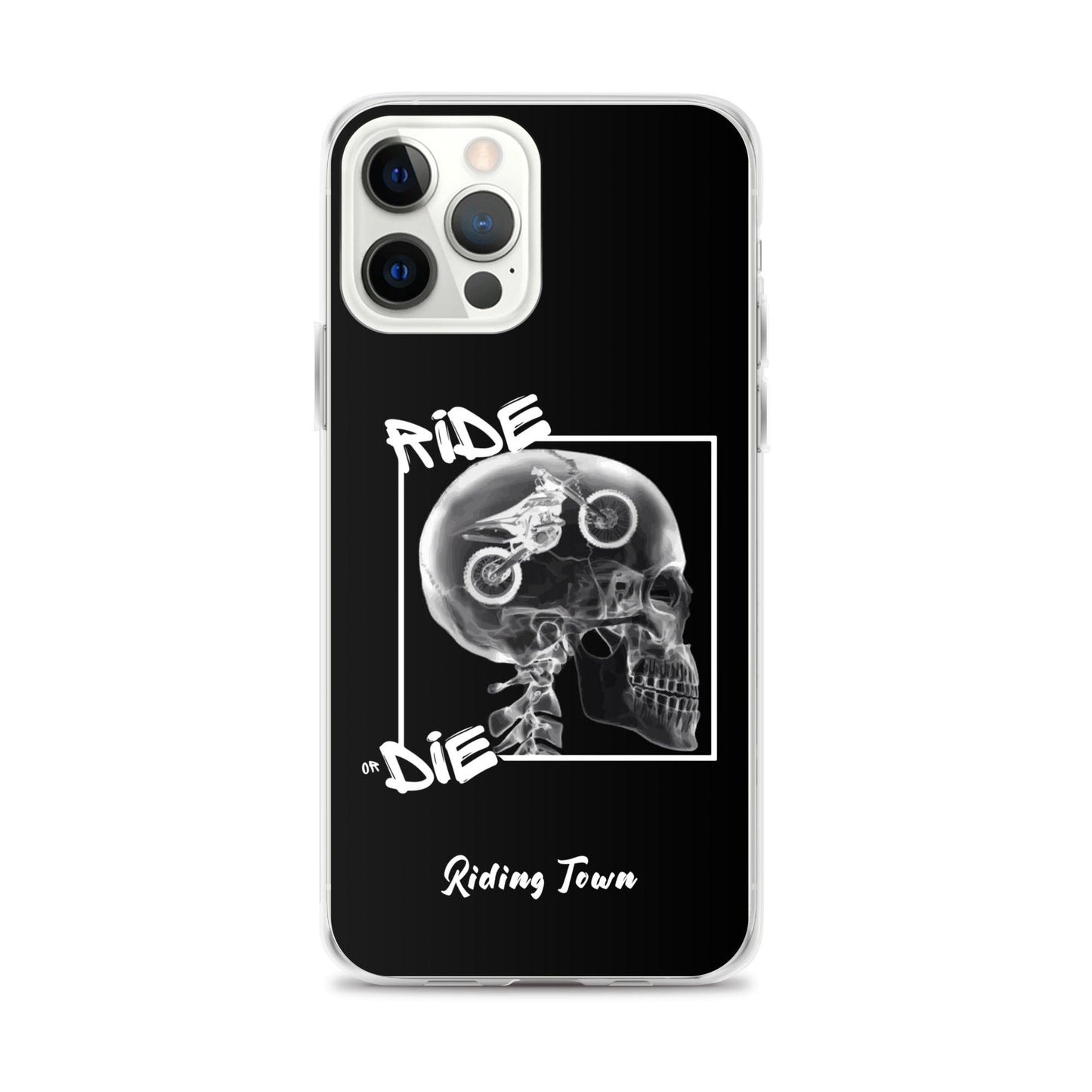 Coque iPhone® - RADIO - Noire - Riding Town