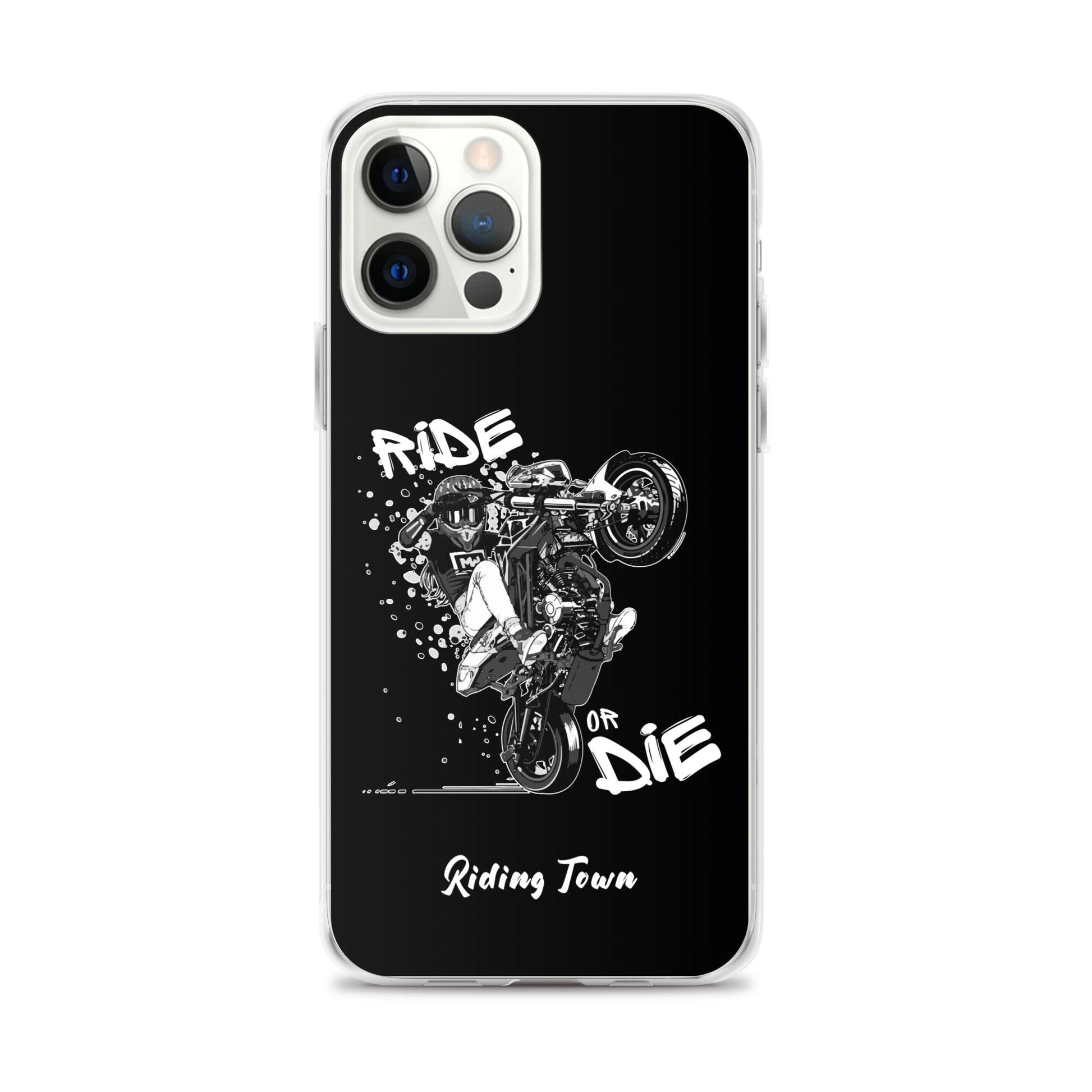 Coque iPhone® - SUPERMOTGIRL - Noire - Riding Town