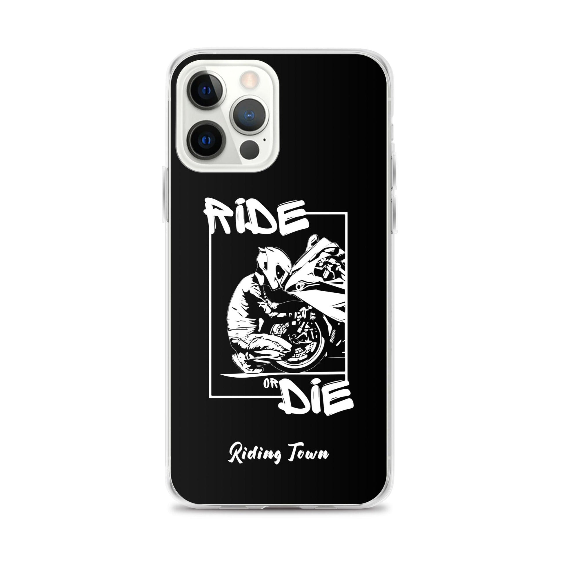 Coque iPhone® - BIKERBOY - Noire - Riding Town