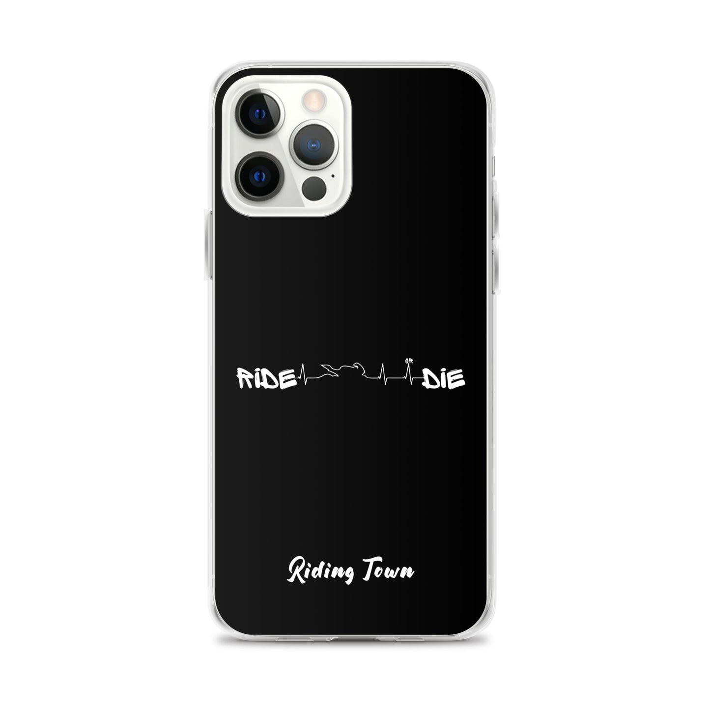 Coque iPhone® - HEARTBEAT - Noire - Riding Town