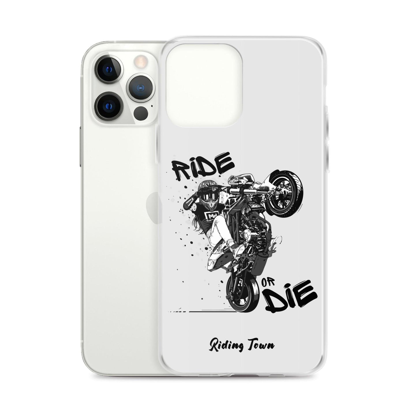 Coque Iphone® - SUPERMOTGIRL - Blanche - Riding Town