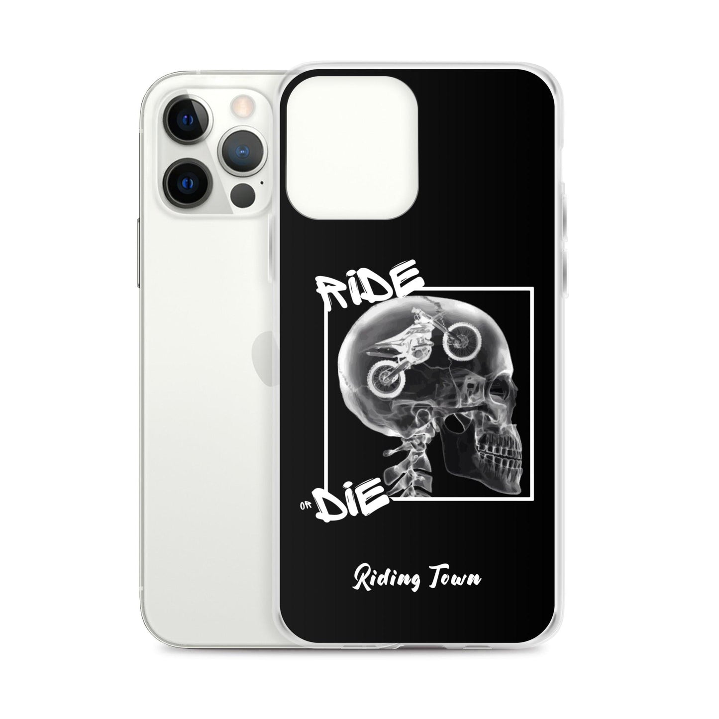 Coque iPhone® - RADIO - Noire - Riding Town