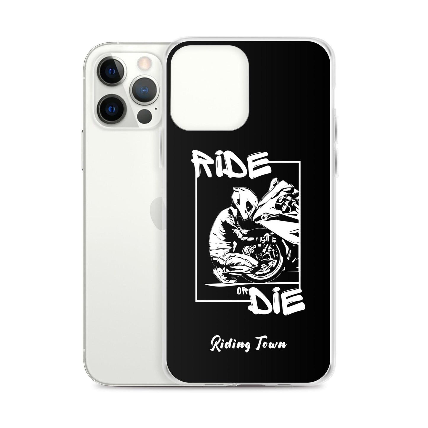 Coque iPhone® - BIKERBOY - Noire - Riding Town