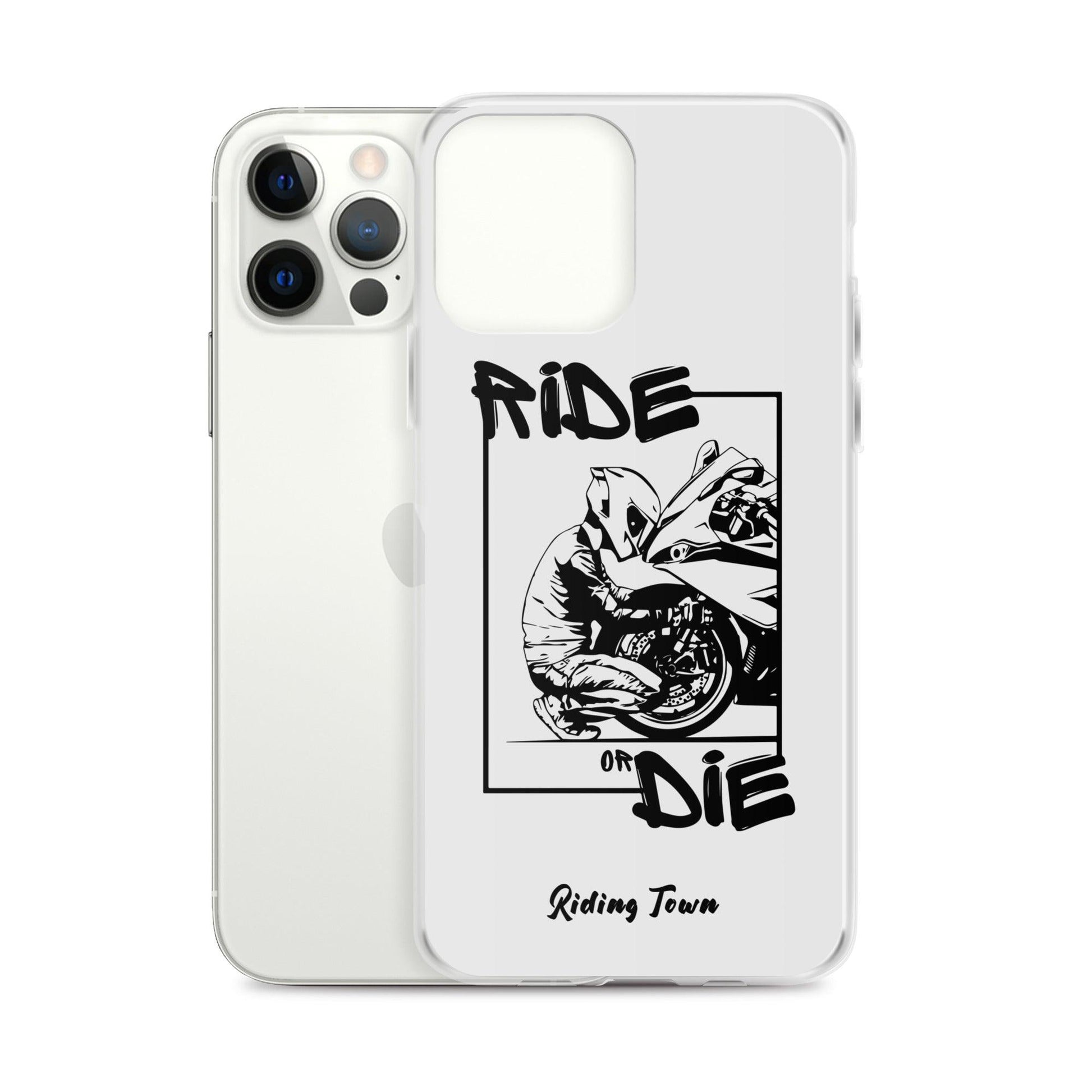 Coque iPhone® - BIKERBOY - Blanche - Riding Town