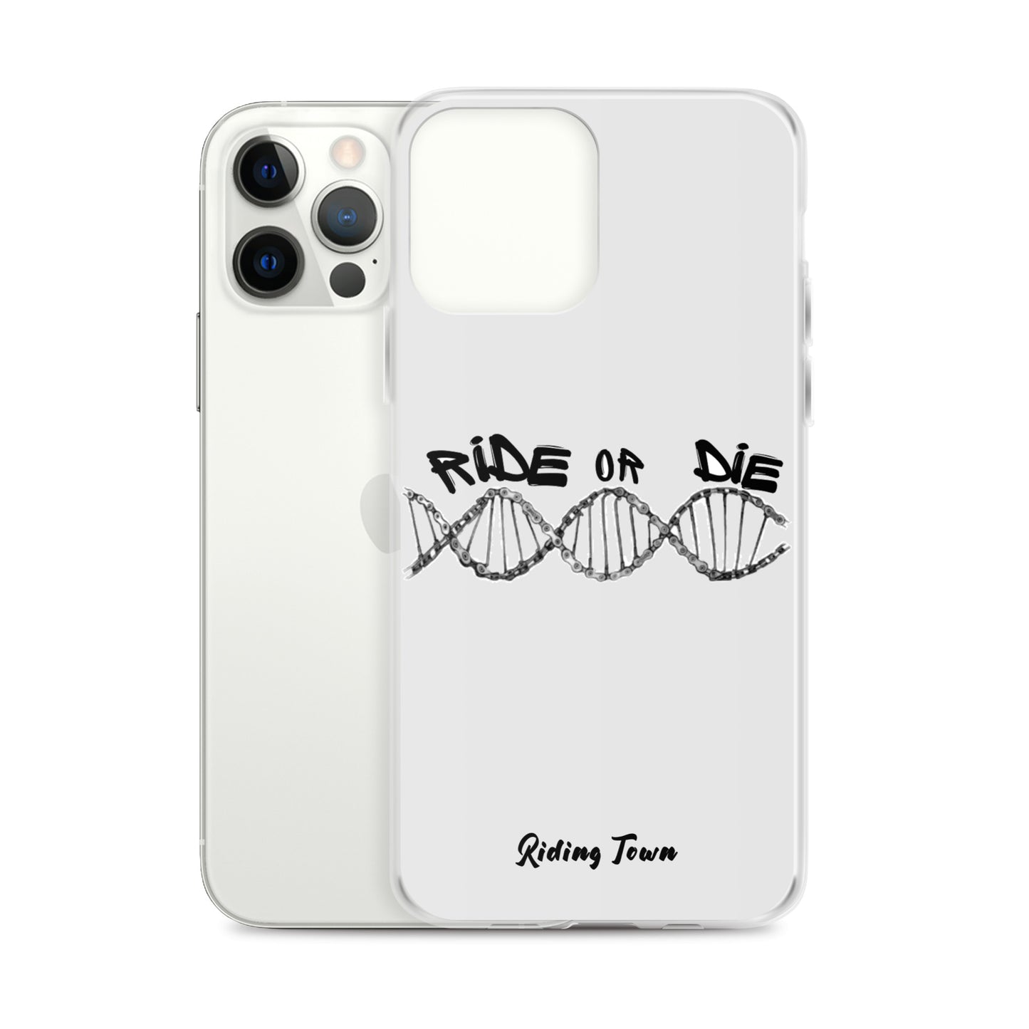 Coque iPhone® - ADN - Blanche - Riding Town