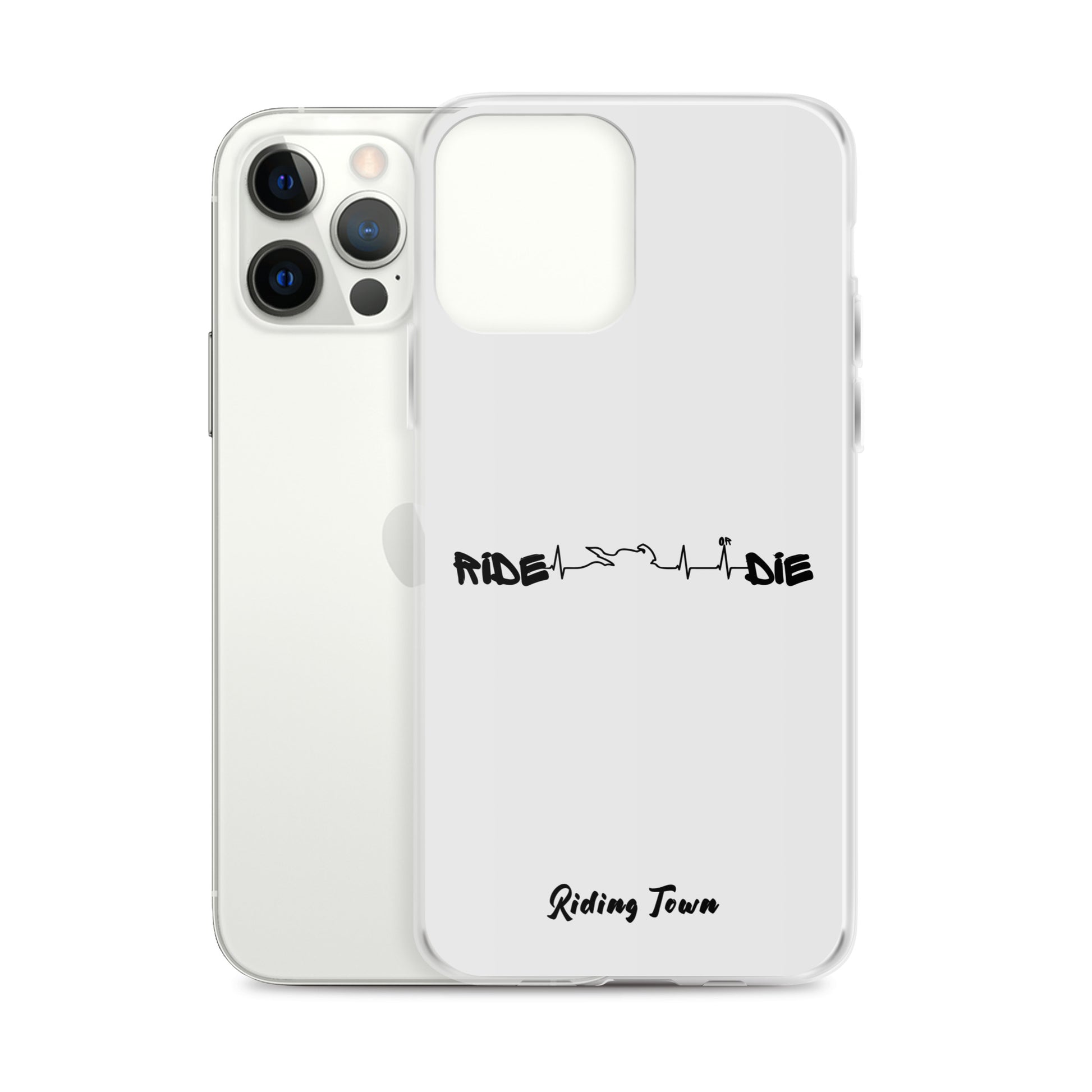 Coque iPhone® - HEARTBEAT - Blanche - Riding Town