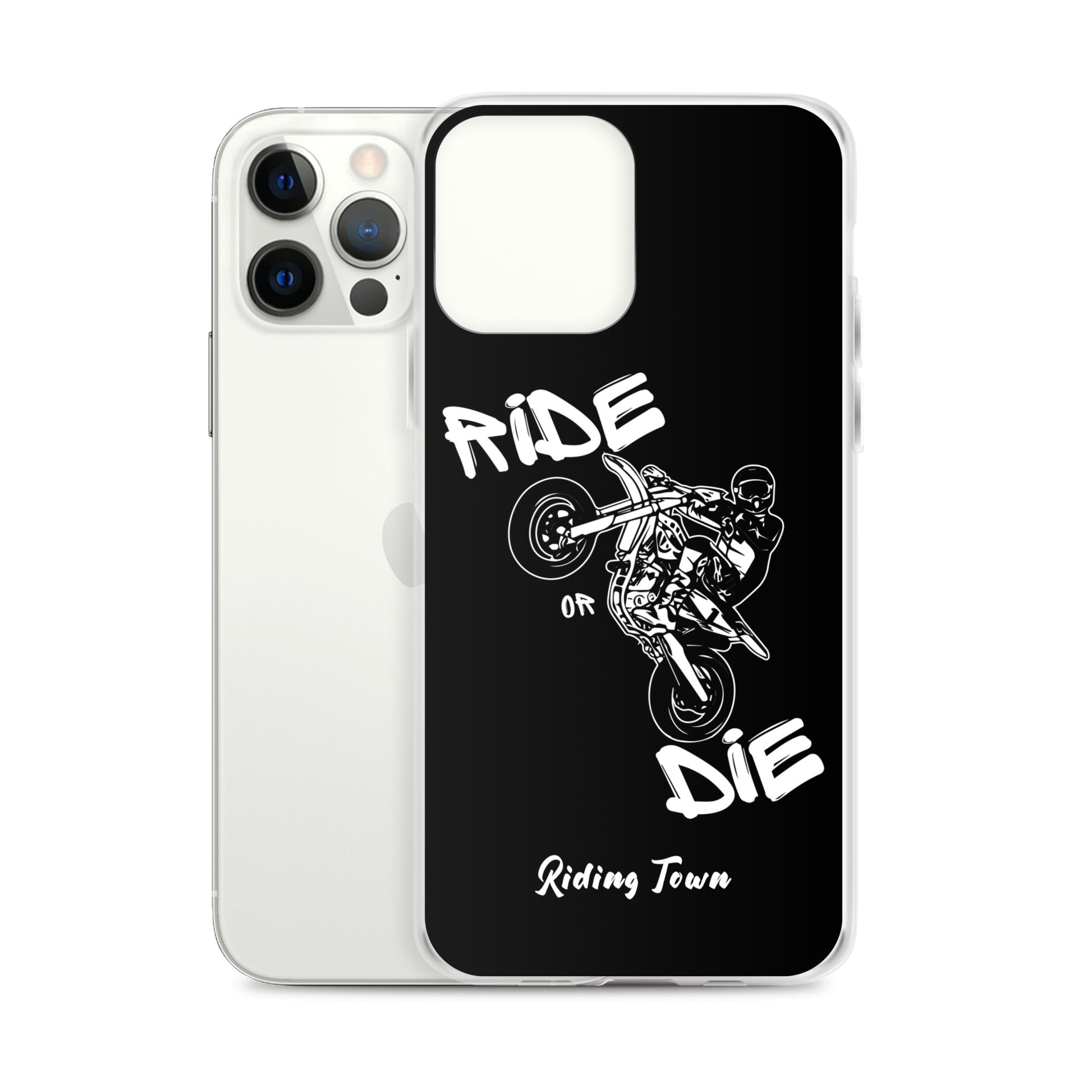 Coque pour iPhone® - SUPERMOTBOY - Noire - Riding Town