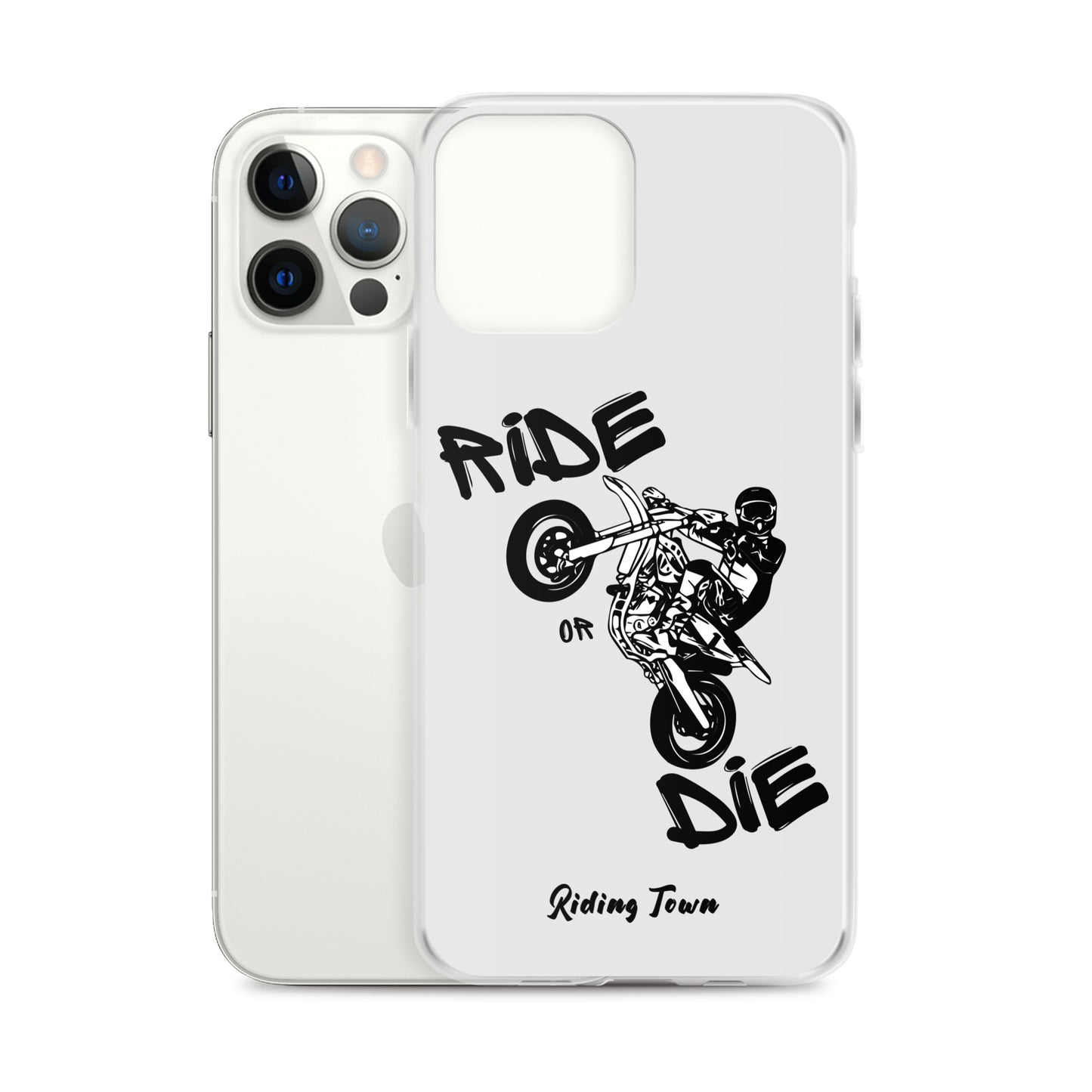 Coque pour iPhone® - SUPERMOTBOY - Blanche - Riding Town