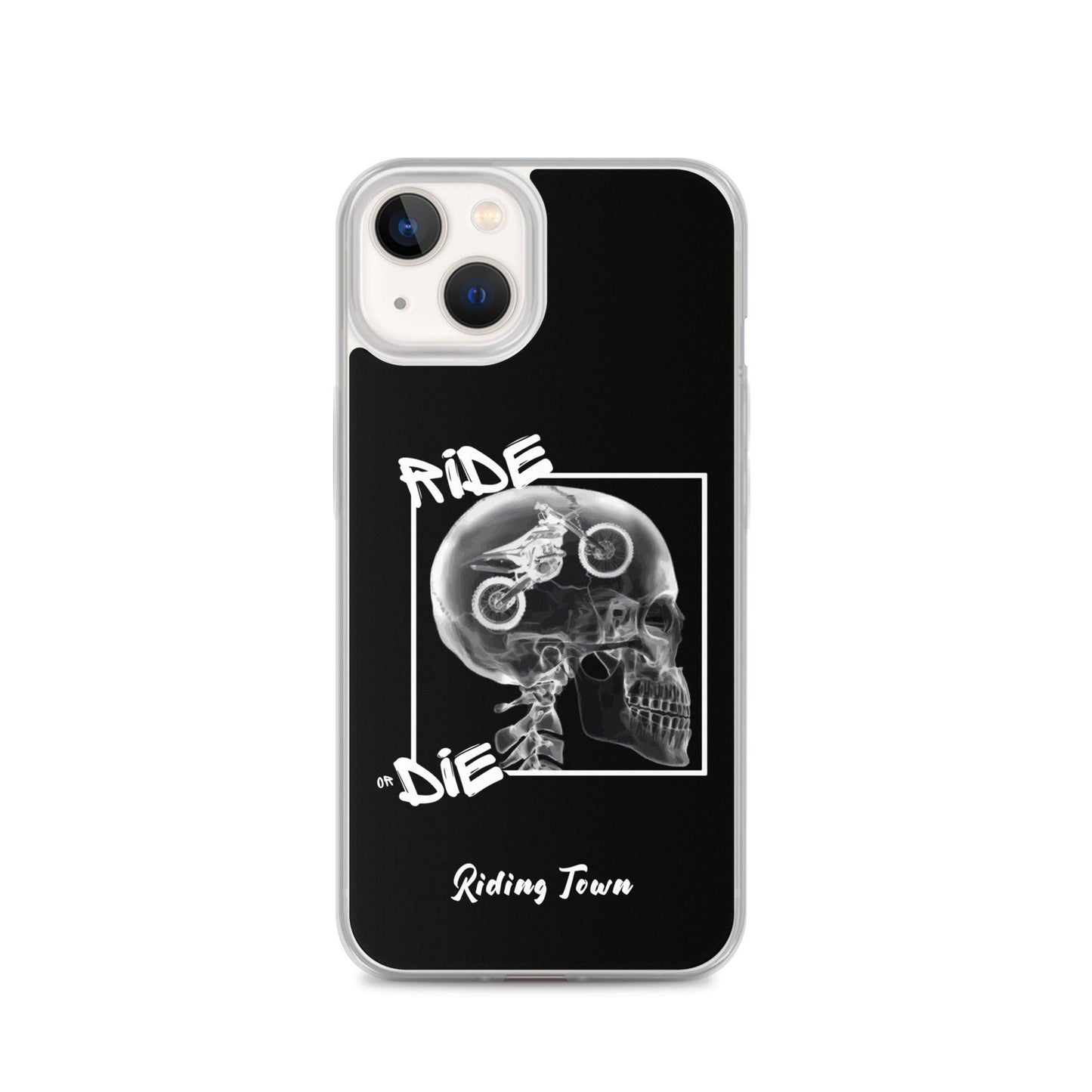 Coque iPhone® - RADIO - Noire - Riding Town