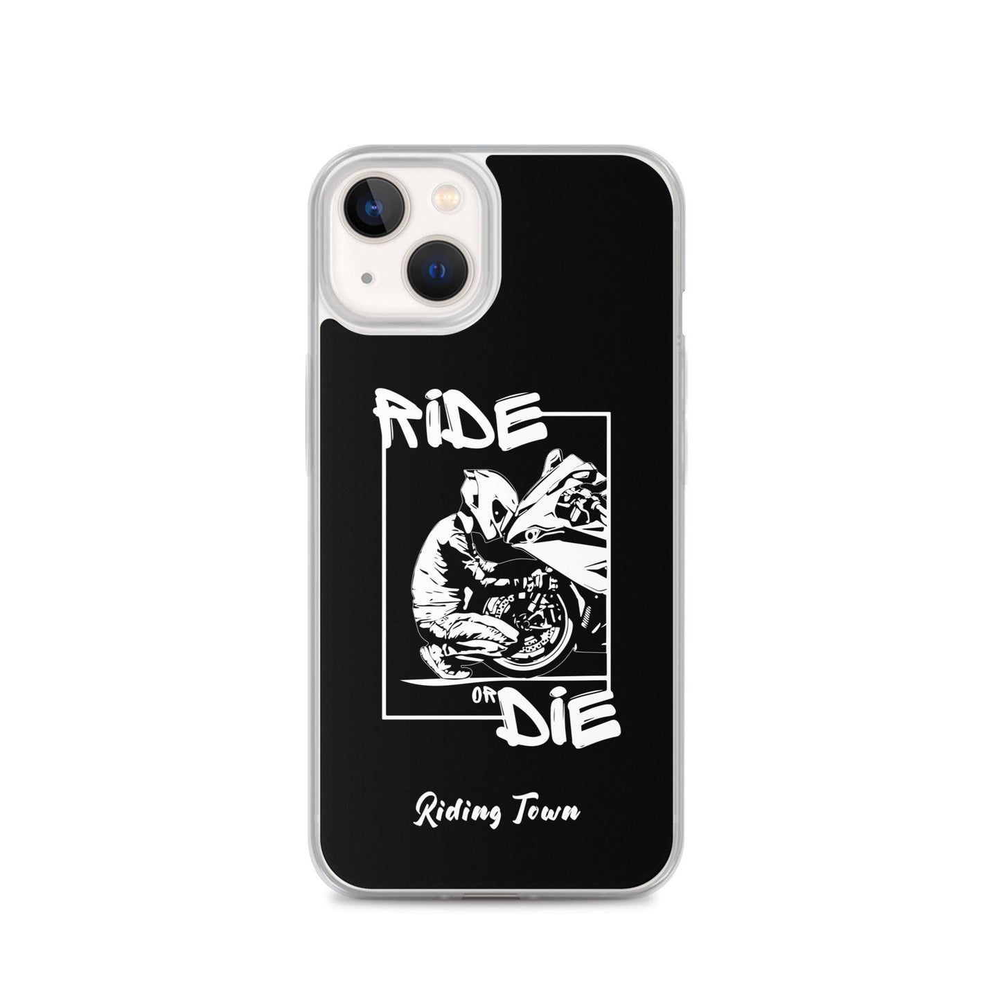 Coque iPhone® - BIKERBOY - Noire - Riding Town