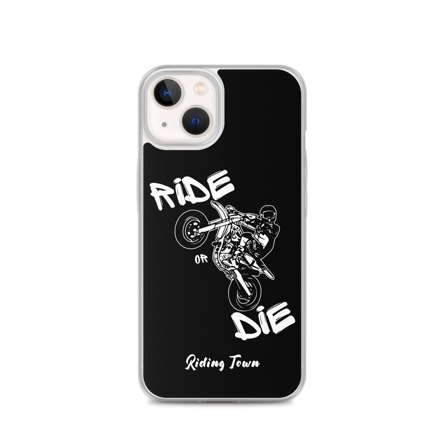 Coque pour iPhone® - SUPERMOTBOY - Noire - Riding Town