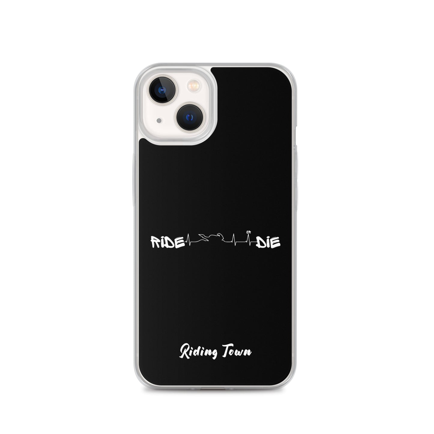 Coque iPhone® - HEARTBEAT - Noire - Riding Town