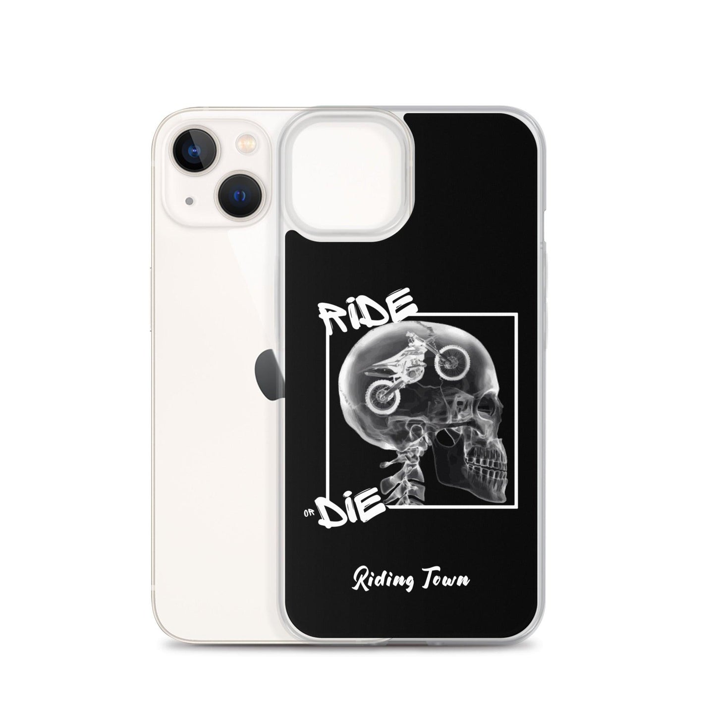 Coque iPhone® - RADIO - Noire - Riding Town