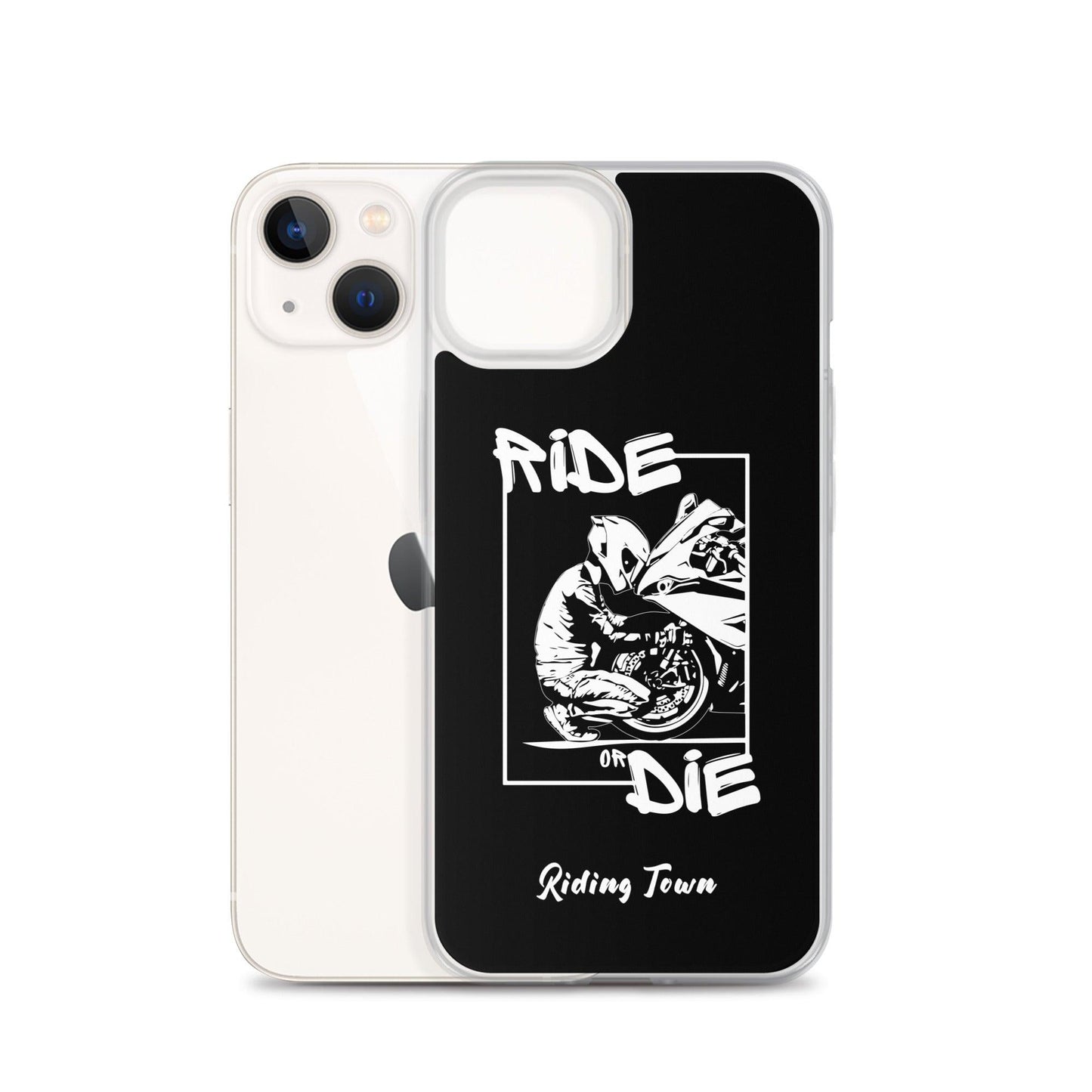 Coque iPhone® - BIKERBOY - Noire - Riding Town