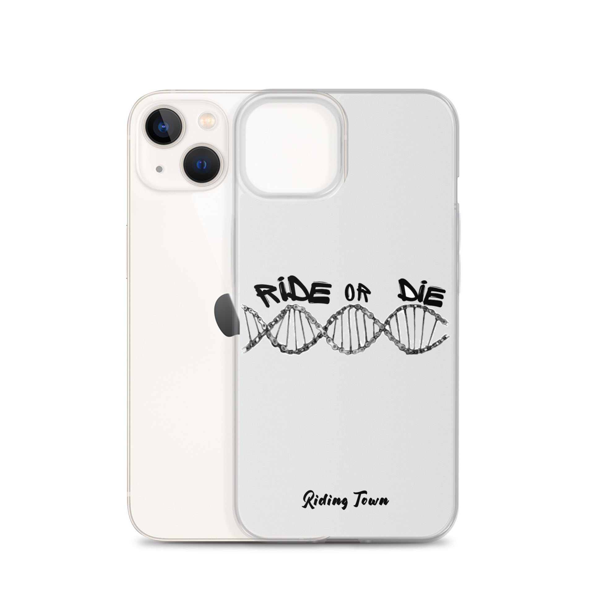 Coque iPhone® - ADN - Blanche - Riding Town