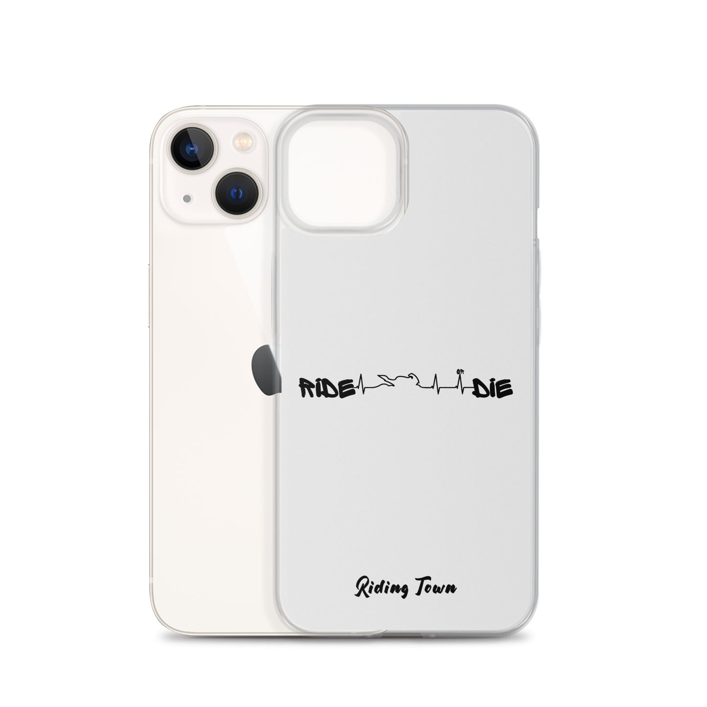 Coque iPhone® - HEARTBEAT - Blanche - Riding Town