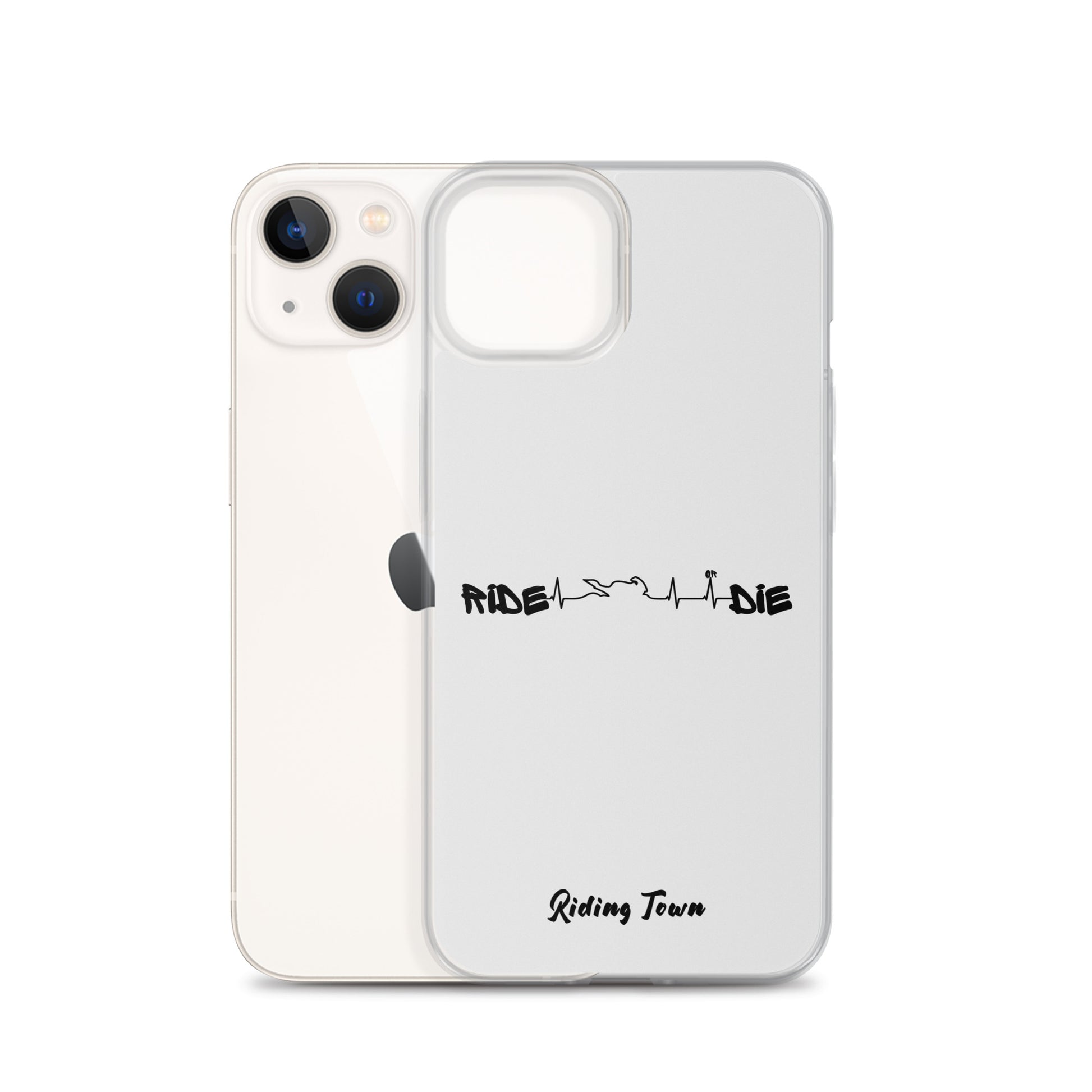 Coque iPhone® - HEARTBEAT - Blanche - Riding Town