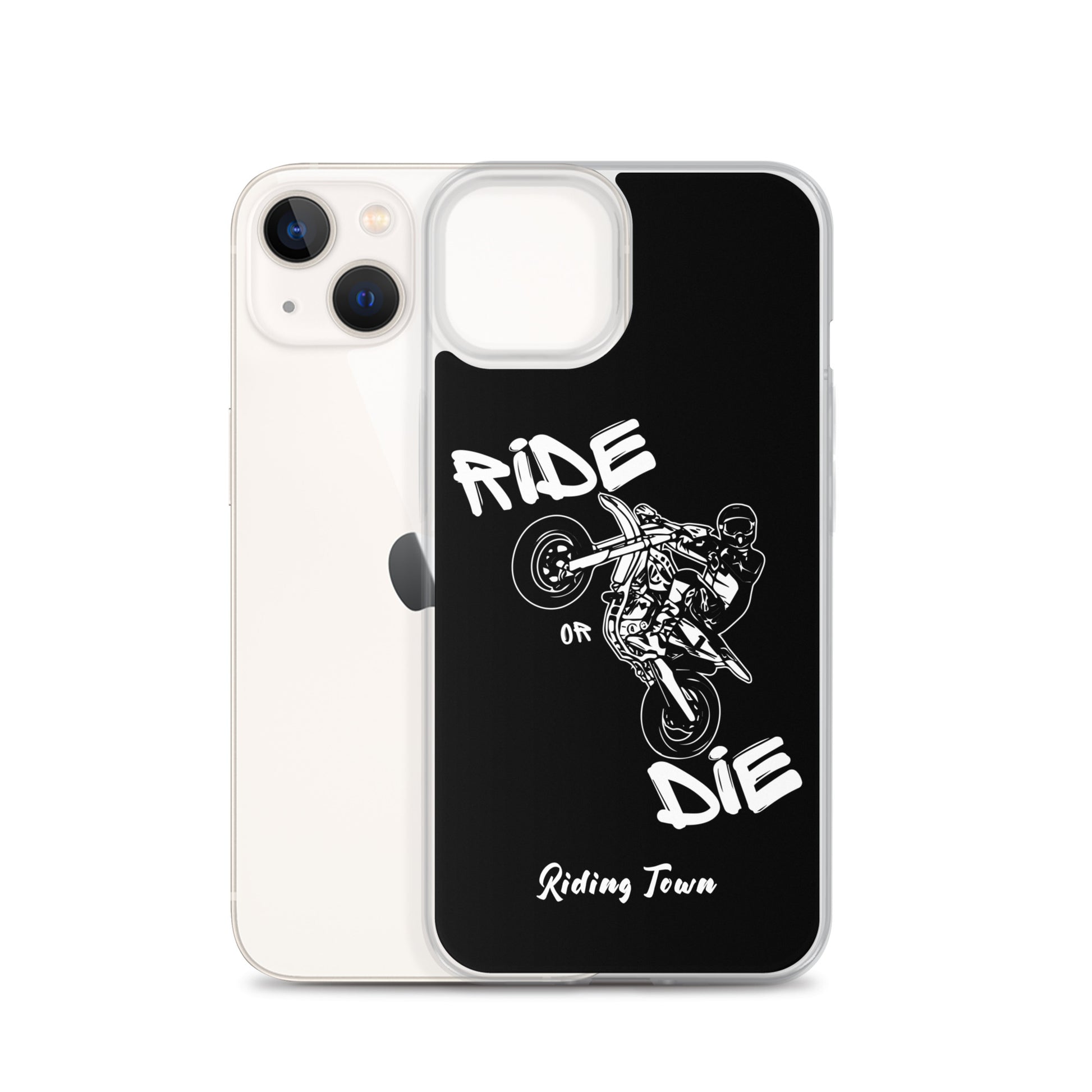 Coque pour iPhone® - SUPERMOTBOY - Noire - Riding Town