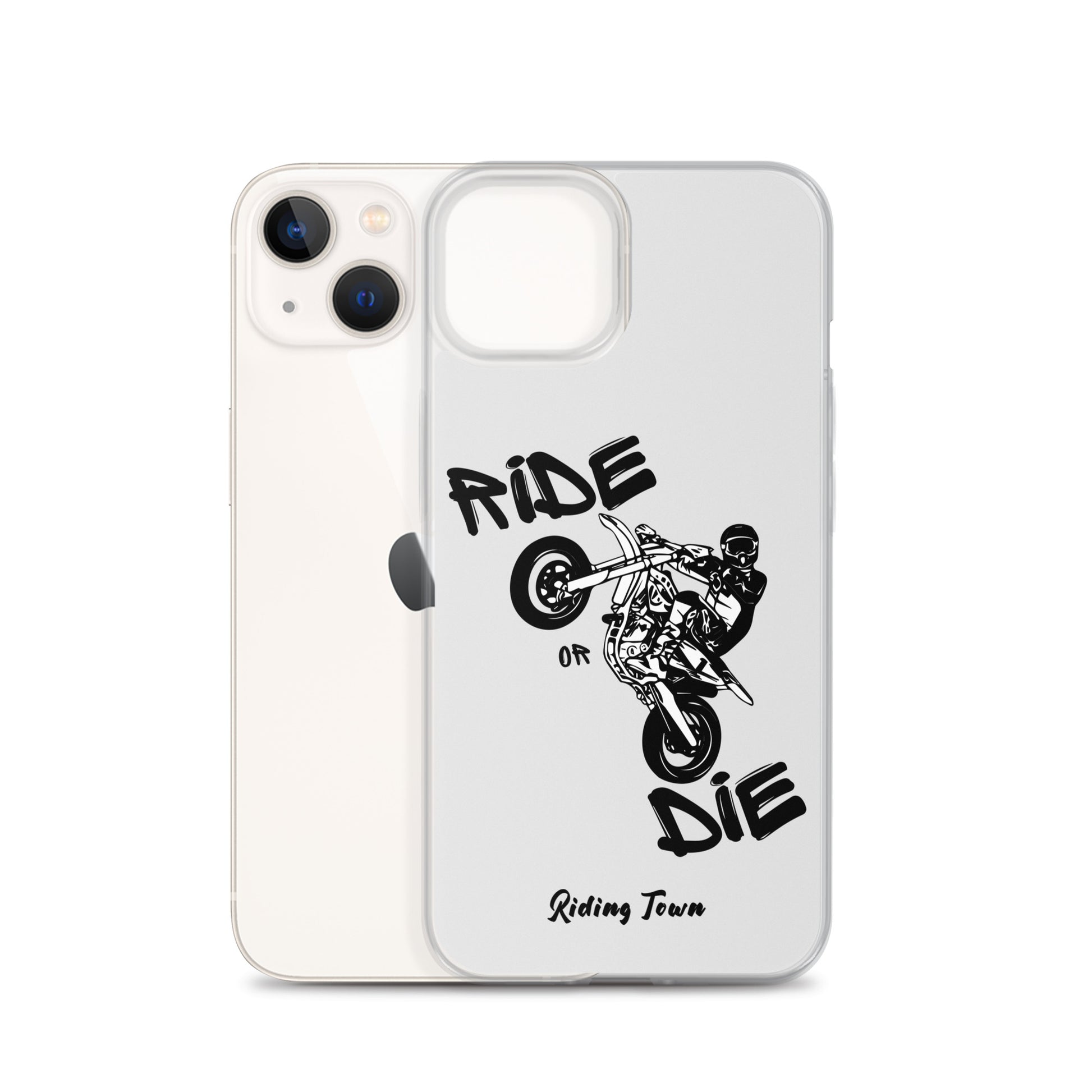 Coque pour iPhone® - SUPERMOTBOY - Blanche - Riding Town