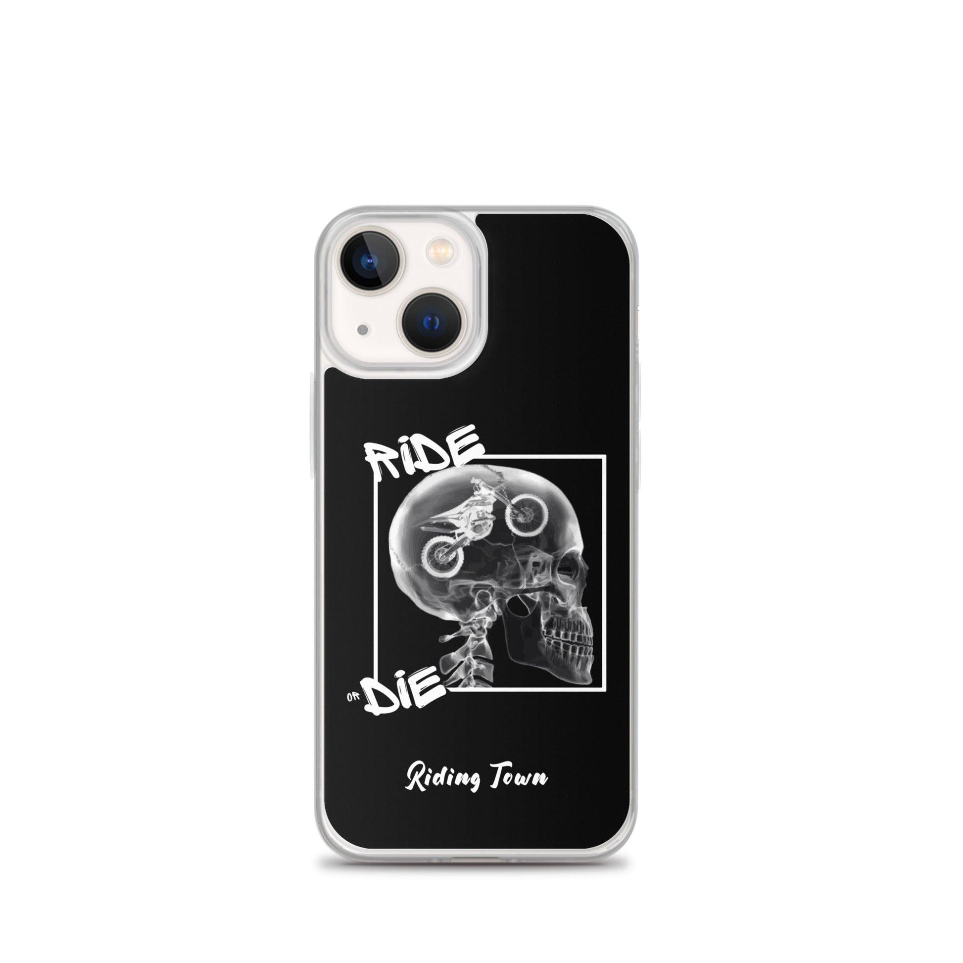 Coque iPhone® - RADIO - Noire - Riding Town