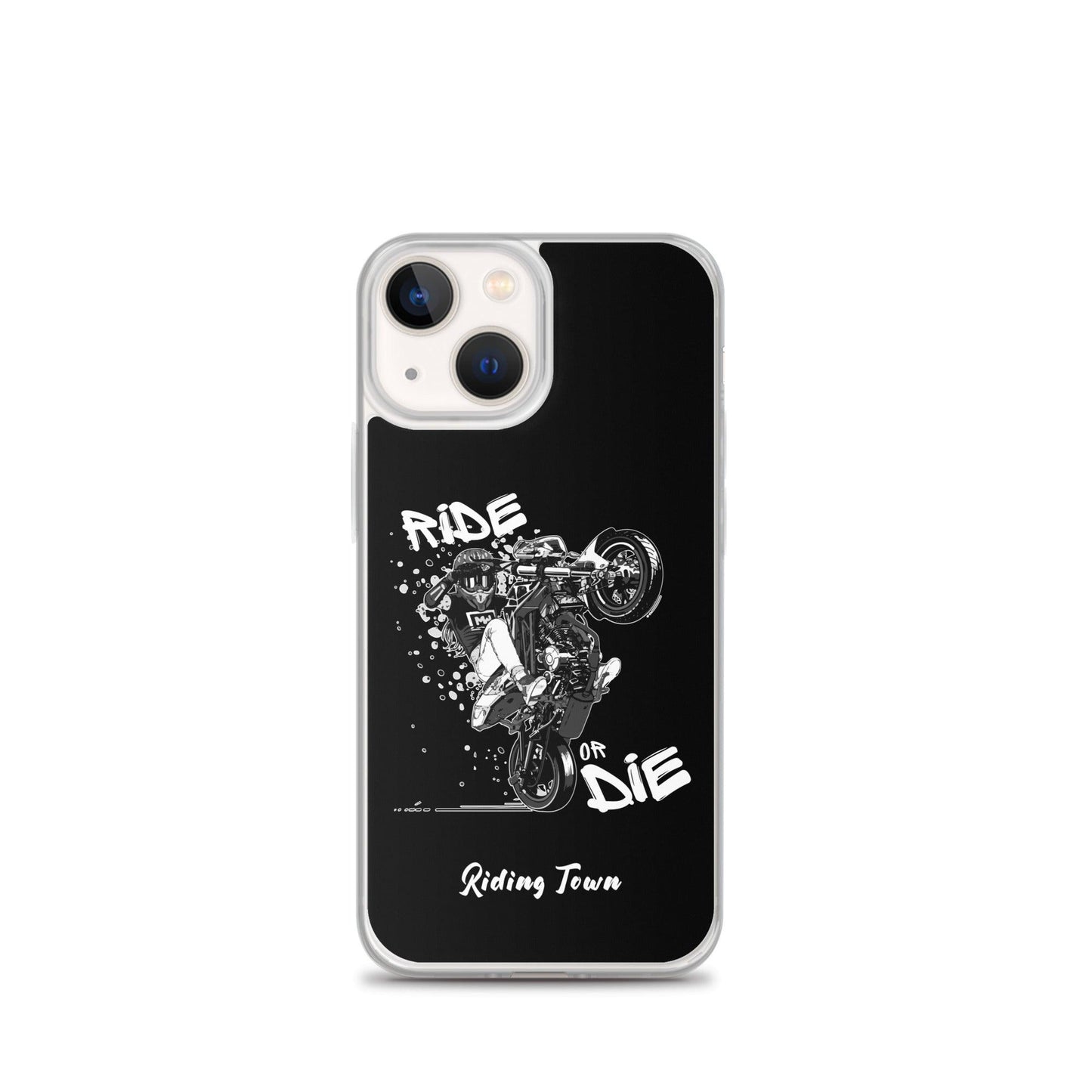 Coque iPhone® - SUPERMOTGIRL - Noire - Riding Town