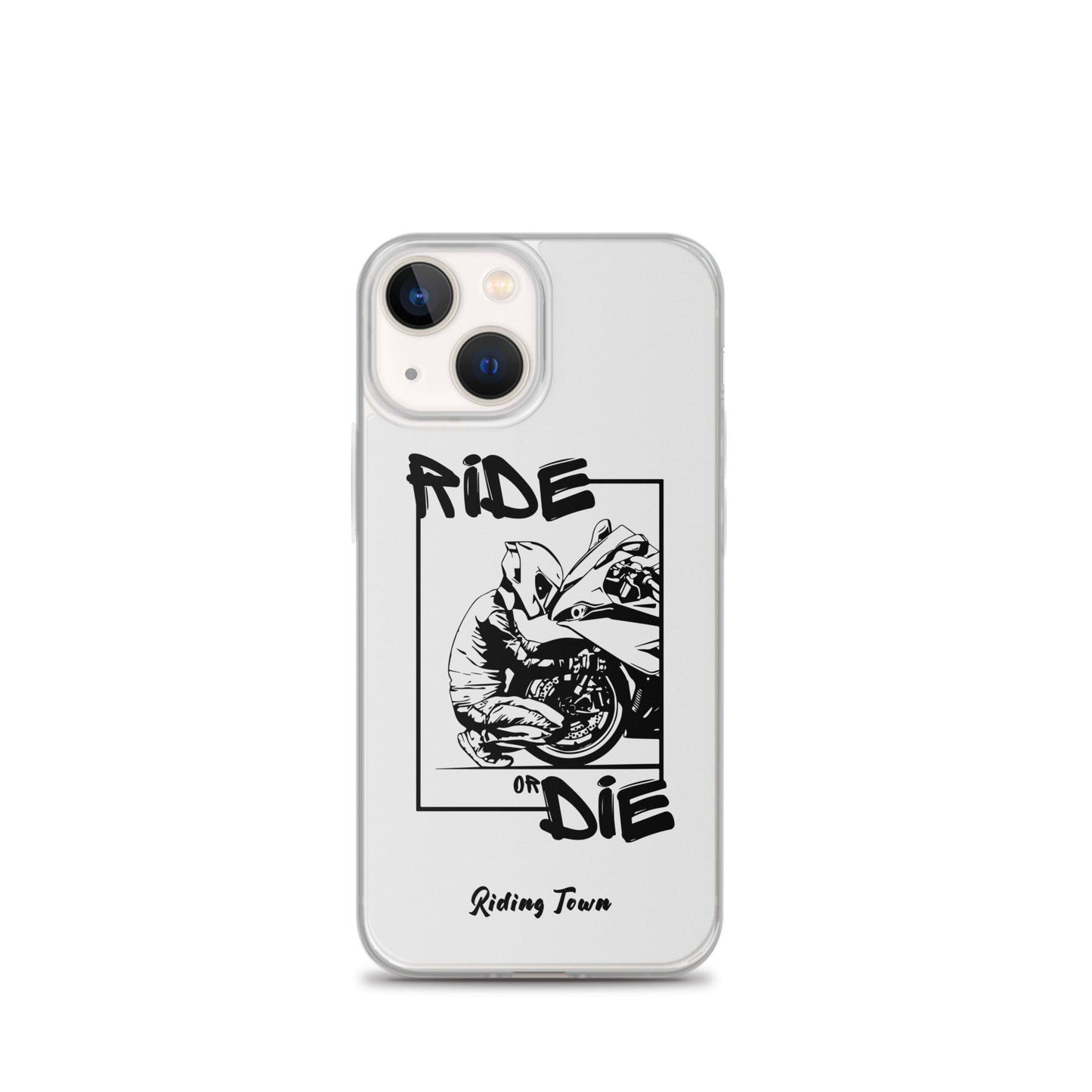 Coque iPhone® - BIKERBOY - Blanche - Riding Town