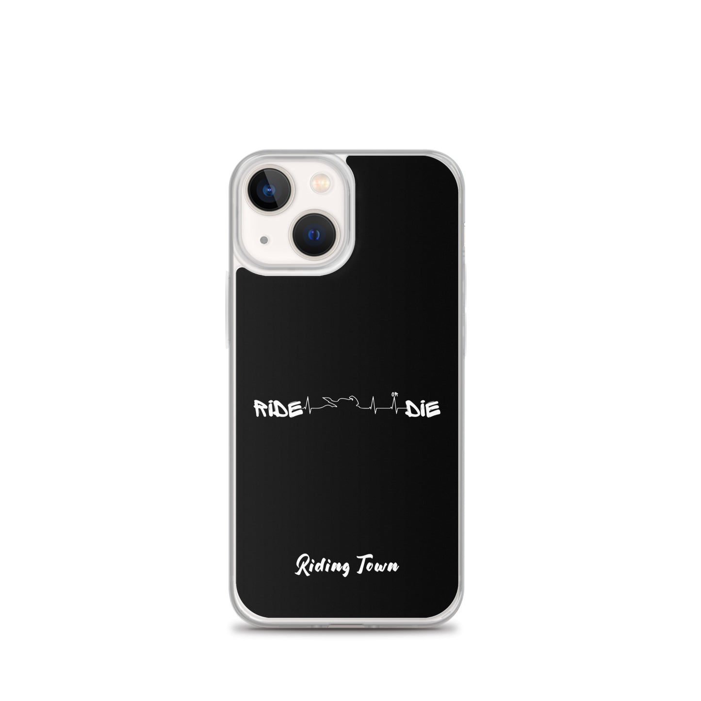 Coque iPhone® - HEARTBEAT - Noire - Riding Town