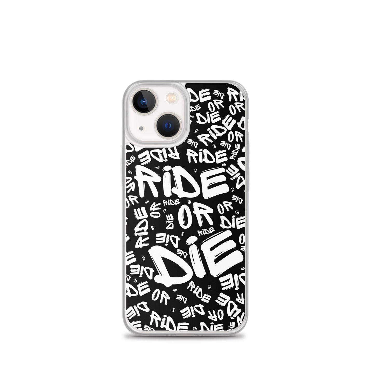 Coque iPhone® - RIDE OR DIE - Noire - Riding Town