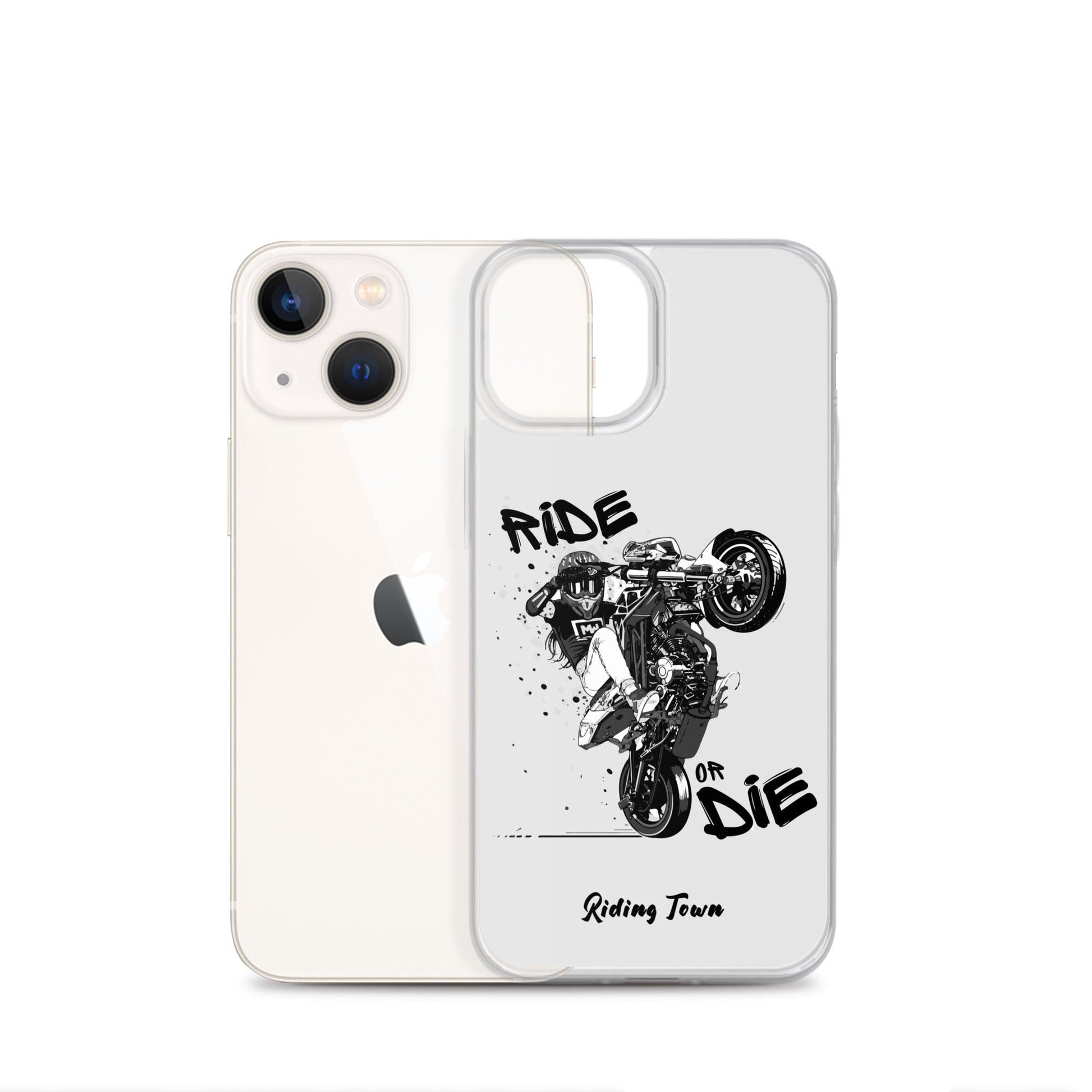 Coque Iphone® - SUPERMOTGIRL - Blanche - Riding Town